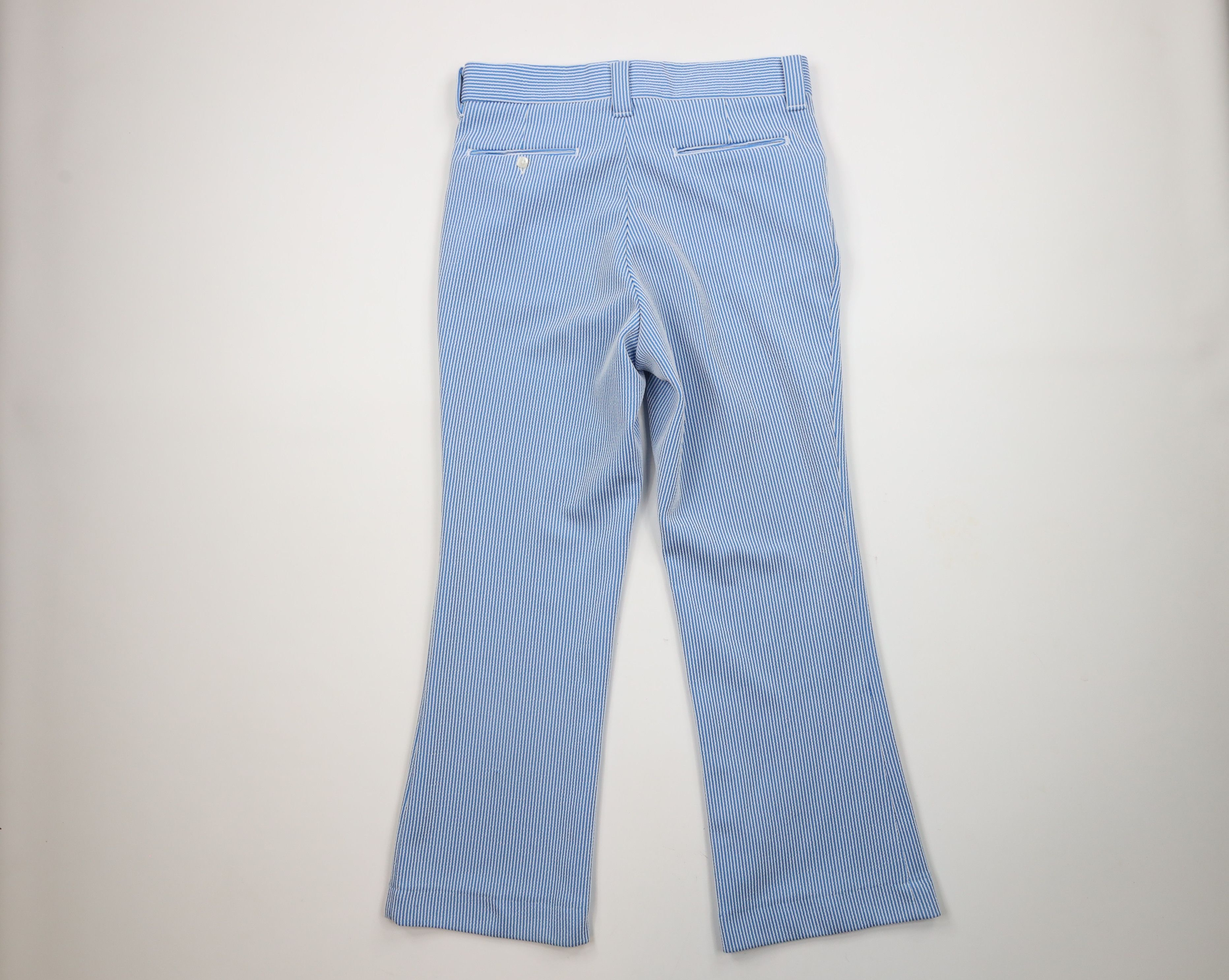 Vintage Vintage 70s Streetwear Knit Bell Bottoms Pants Blue USA Size US 32 / EU 48 - 7 Thumbnail