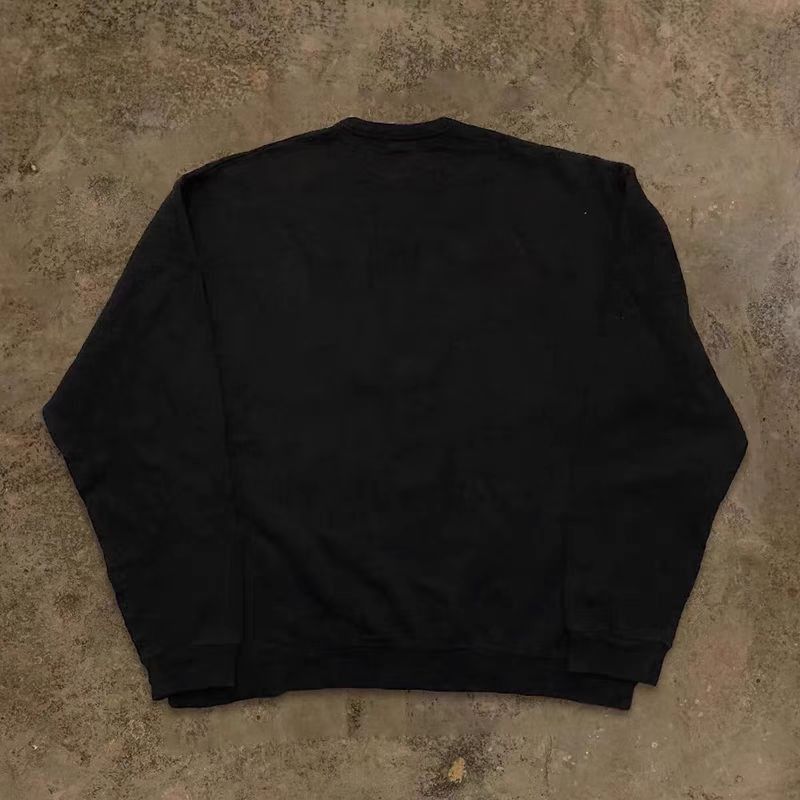 Japanese Brand Black washed retro trend cool skull print sweatshirt Size US L / EU 52-54 / 3 - 2 Thumbnail
