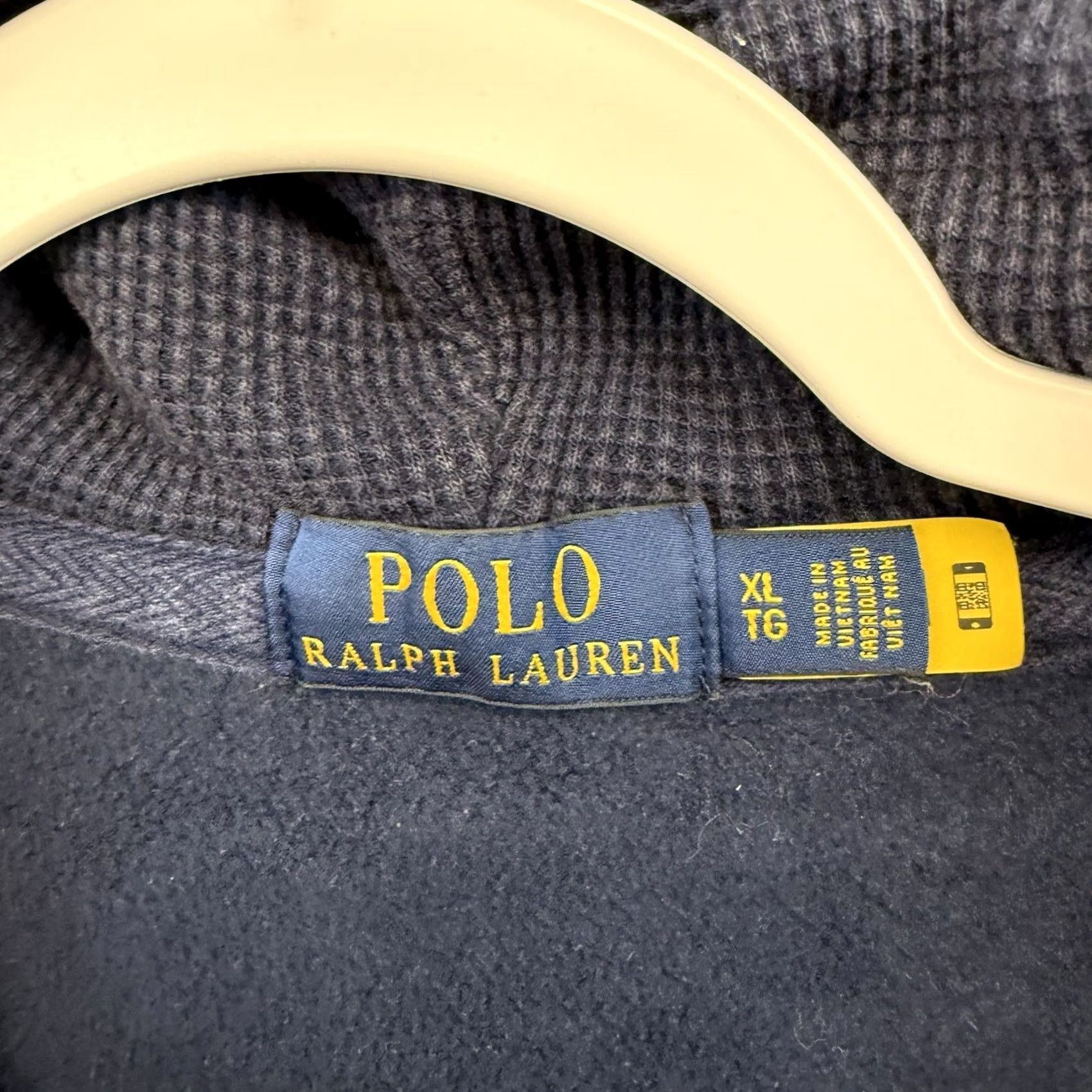 Polo Ralph Lauren Polo Ralph Lauren Hoodie Full Zip Navy Blue XL Mens Lined Hooded Pony Logo Size US XL / EU 56 / 4 - 3 Thumbnail