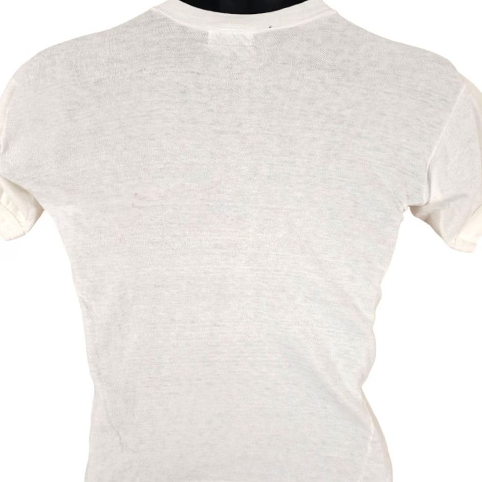 Vintage VINTAGE Rose T Shirt Mens XS White 70s 80s Peace Corps Monrovia Liberia Size US XS / EU 42 / 0 - 4 Thumbnail
