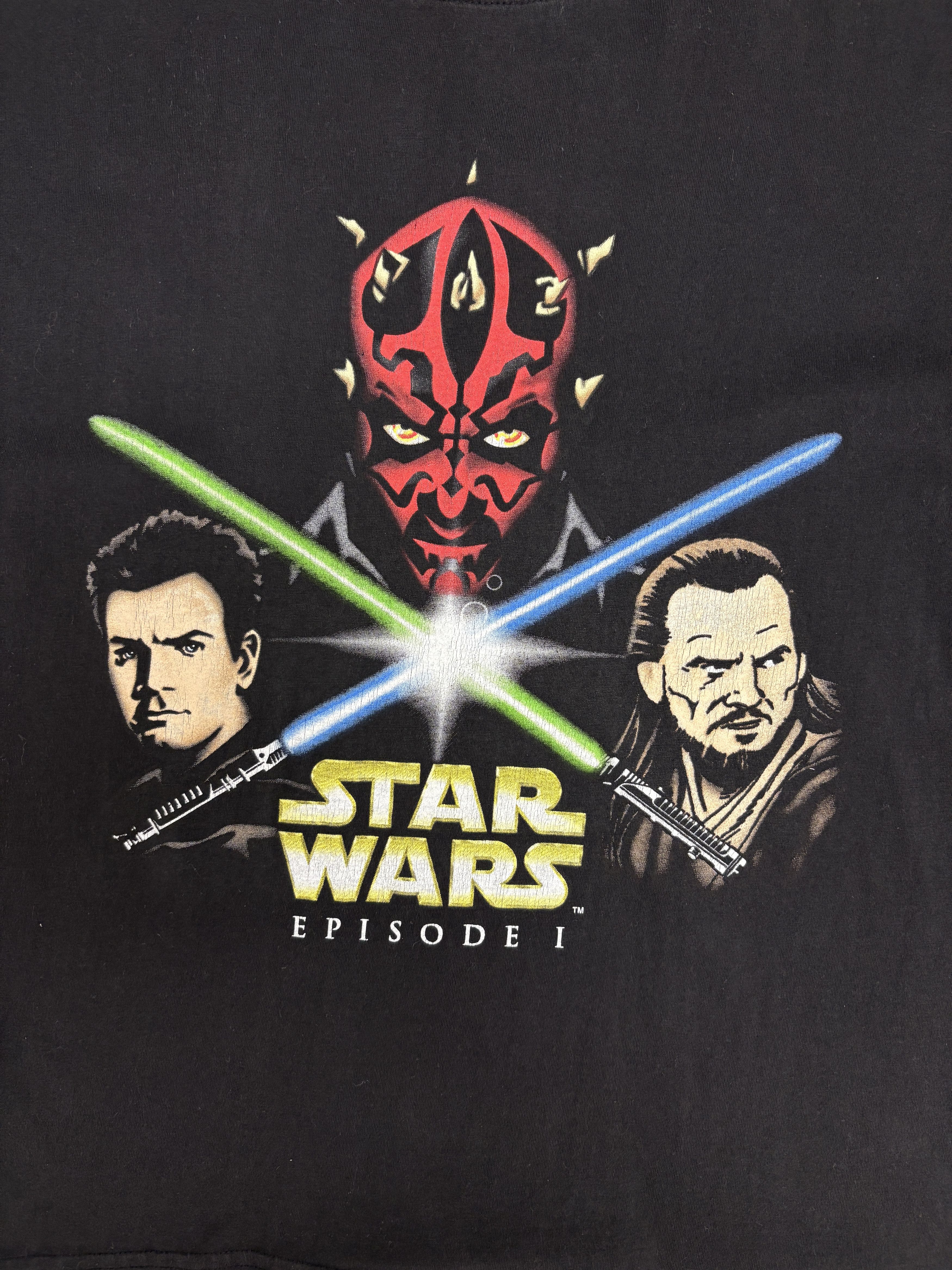 Vintage Star Wars Episode 1 Darth Maul Vintage Black T-Shirt Tee Size US M / EU 48-50 / 2 - 2 Thumbnail