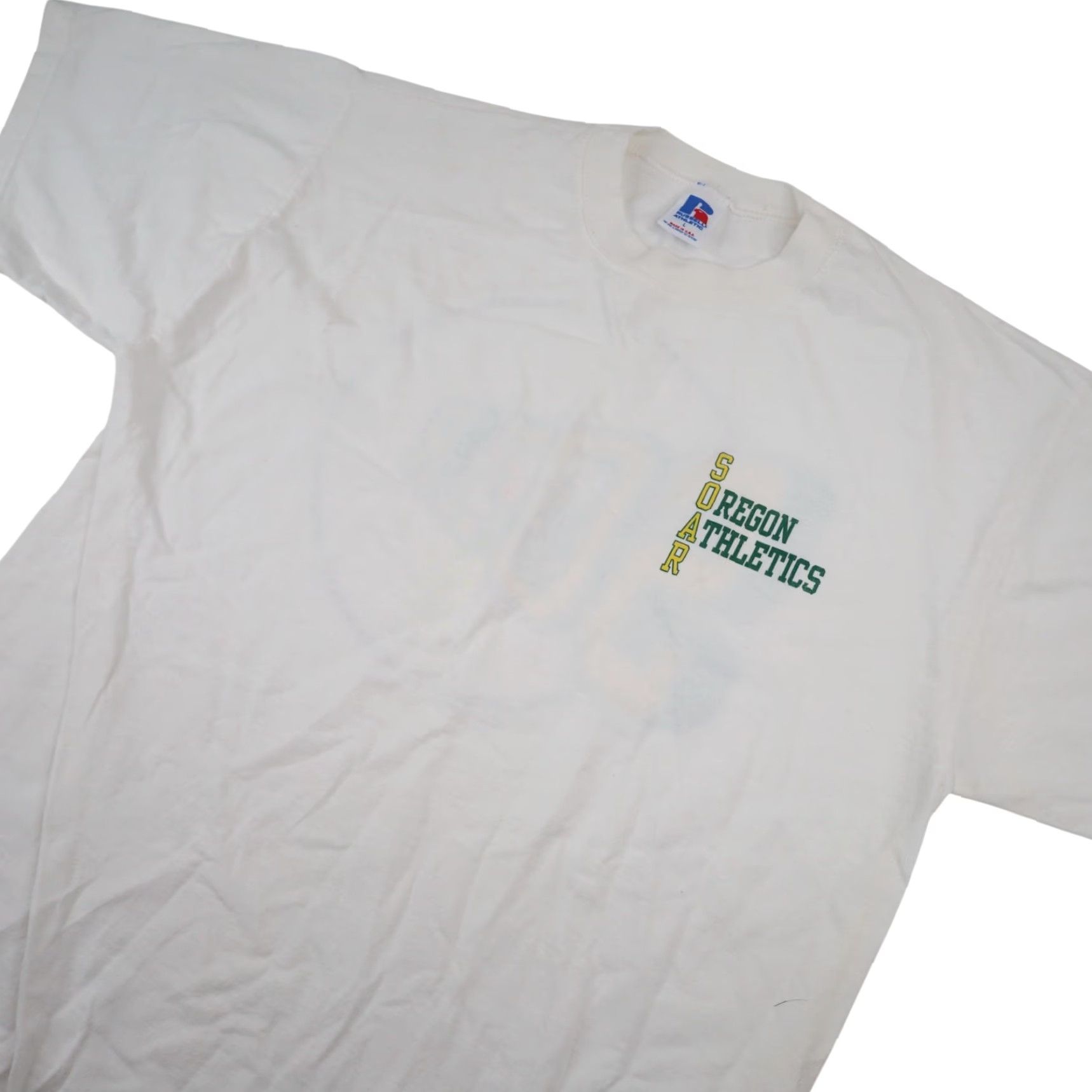 Russell Athletic VINTAGE Russell Athletics SOAR Oregon Athletics Graphic T Shirt White L Mens Size US L / EU 52-54 / 3 - 3 Thumbnail