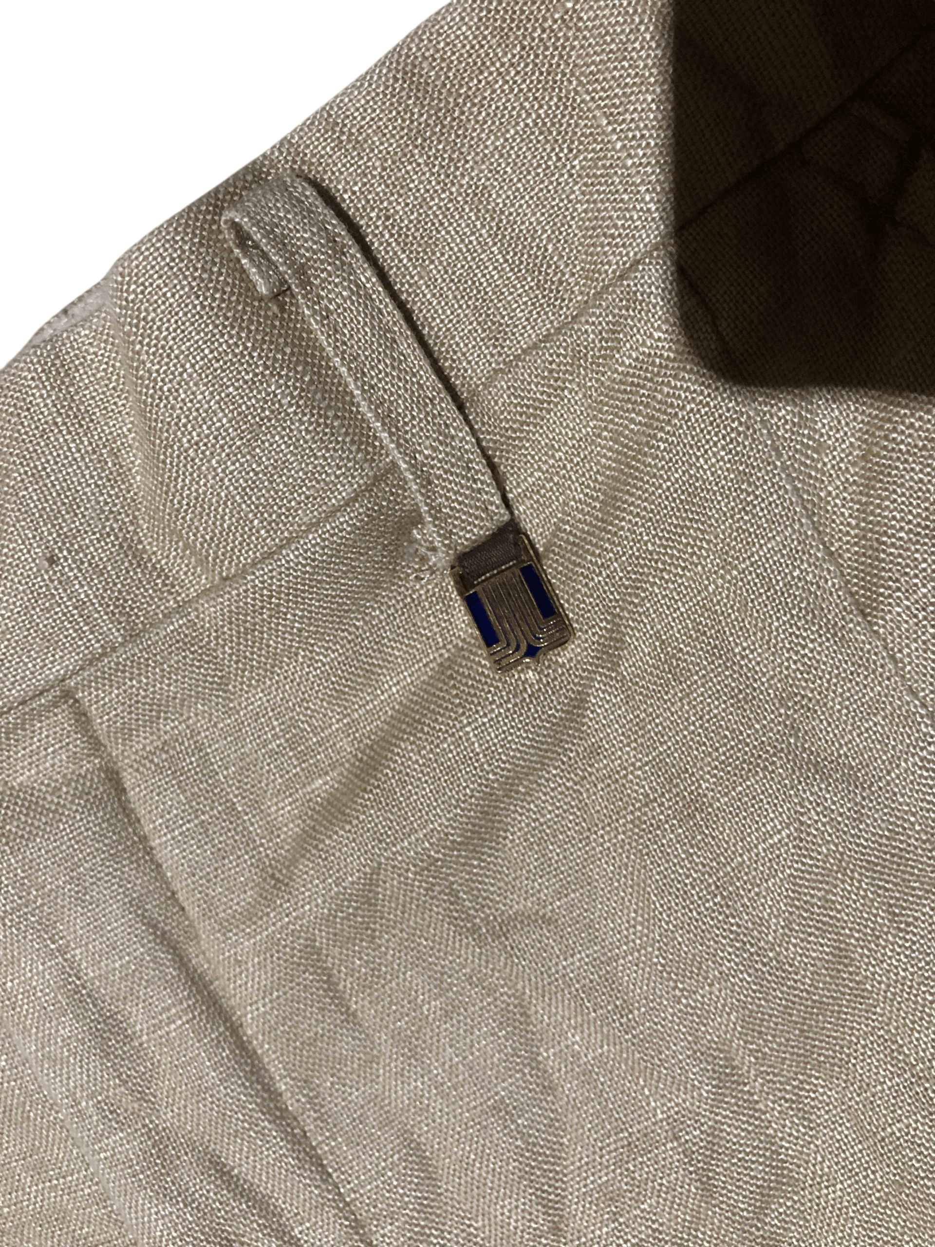 Lanvin Vintage 80's Lanvin Paris 100% Linen Trousers Size 28" / US 6 / IT 42 - 5 Thumbnail
