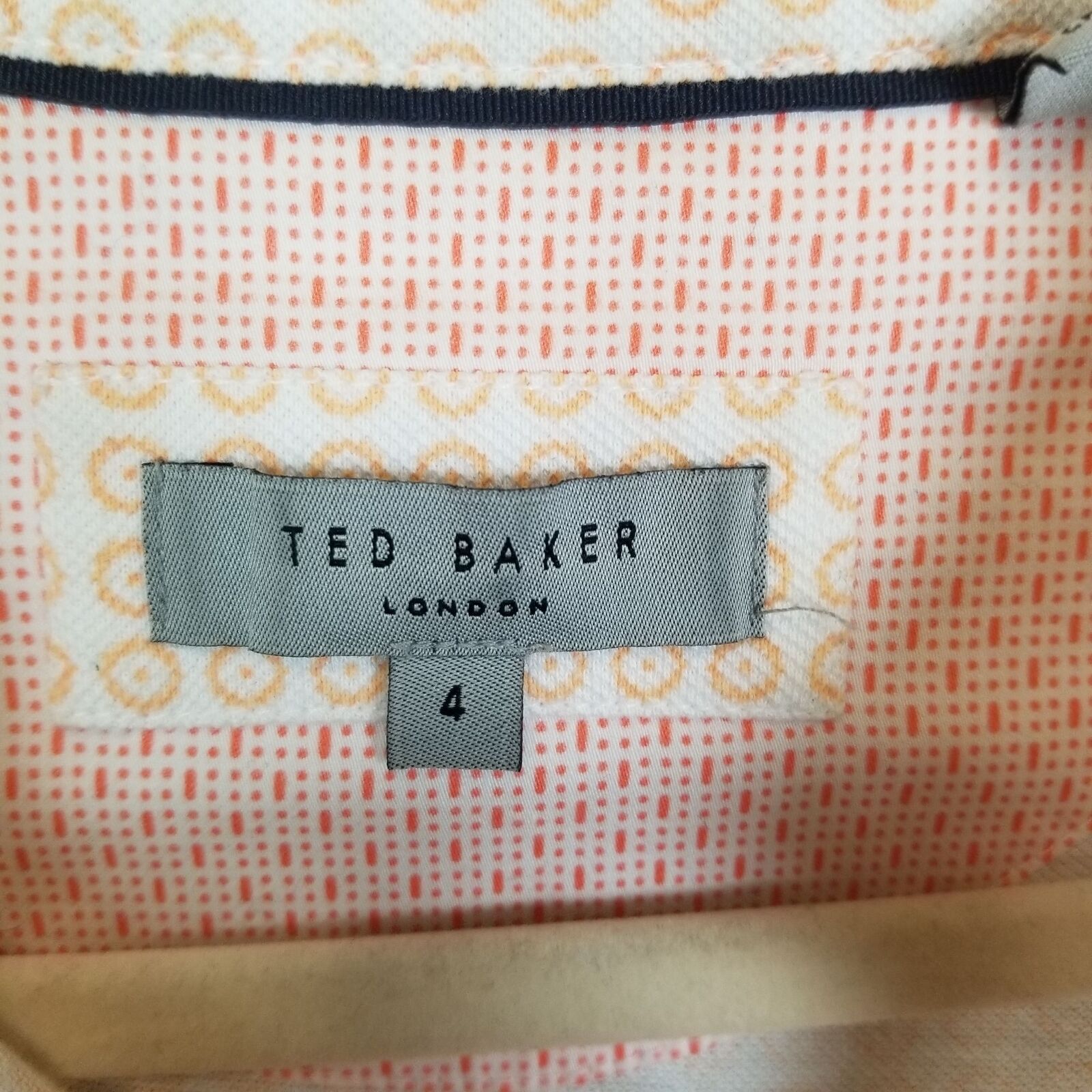 Ted Baker Ted Baker Mens Geometric Polo Shirt Size 4 Large Preppy Size US L / EU 52-54 / 3 - 7 Thumbnail