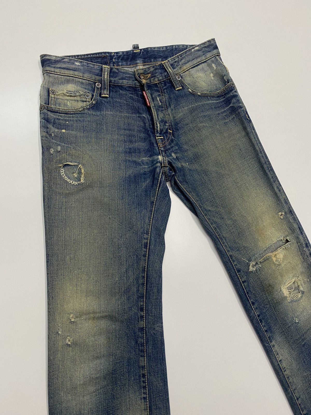 Dsquared2 Dsquared2 Distress Style Denim Jeans Made In Italy Size 32” Size US 32 / EU 48 - 2 Thumbnail