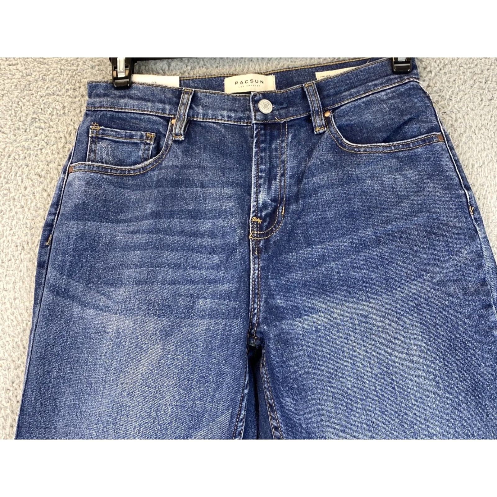 Pacsun PACSUN High Rise Straight Jeans Women's Size 28 Blue Denim 30x27 Cotton Blend Size 28" / US 6 / IT 42 - 2 Thumbnail