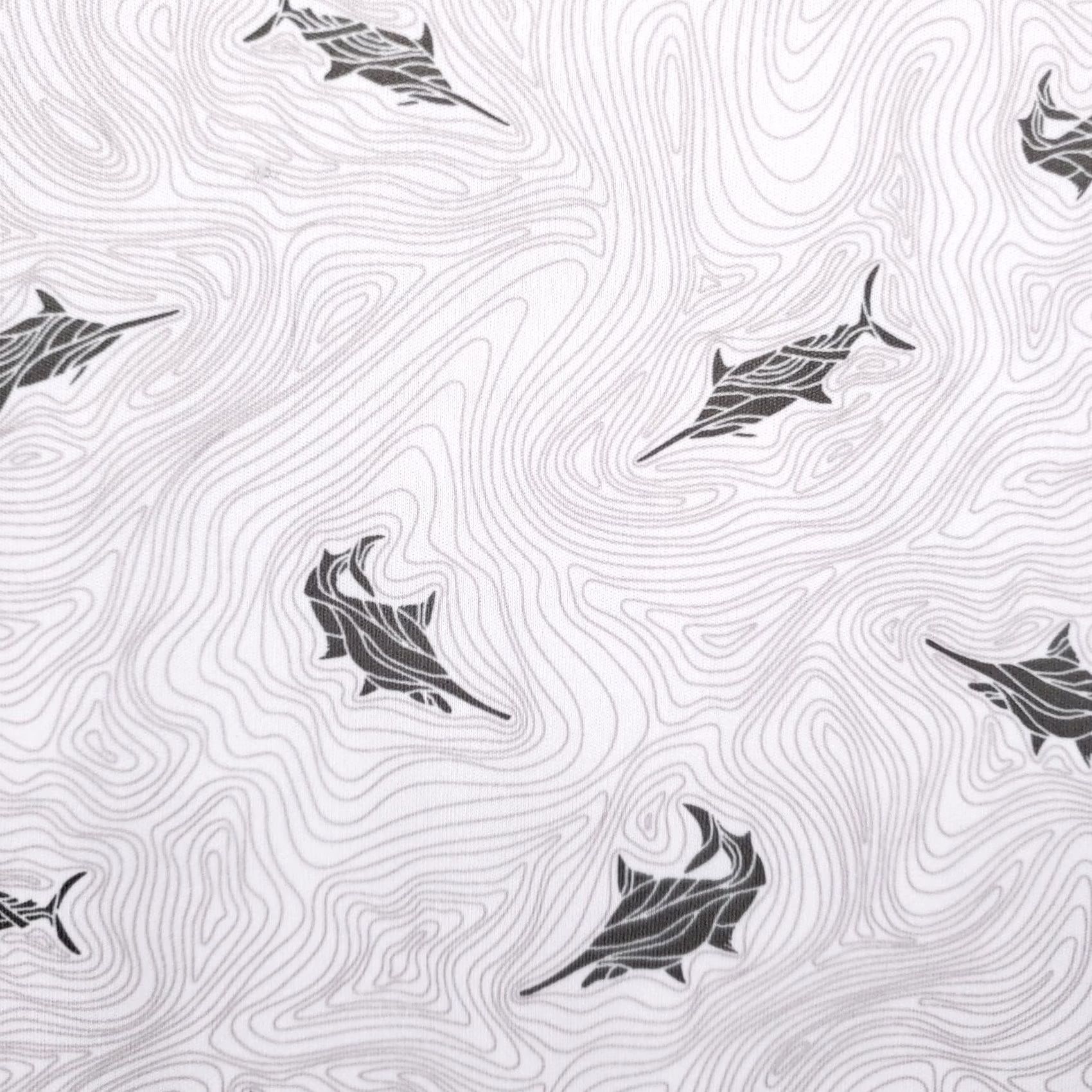 Vintage Reel Legends Shirt Men XL White Shark Print Topographic Swirl Long Sleeve Fish Size US XL / EU 56 / 4 - 4 Thumbnail
