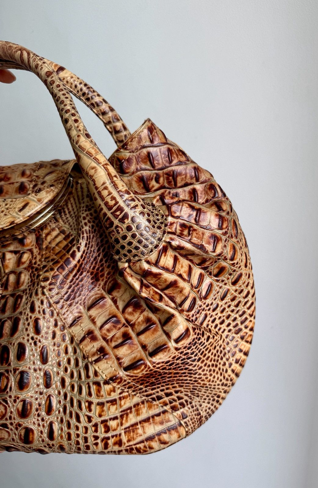 Fendi Vintage FENDI ALLIGATOR Spy Bag VERY RARE Size ONE SIZE - 19 Thumbnail