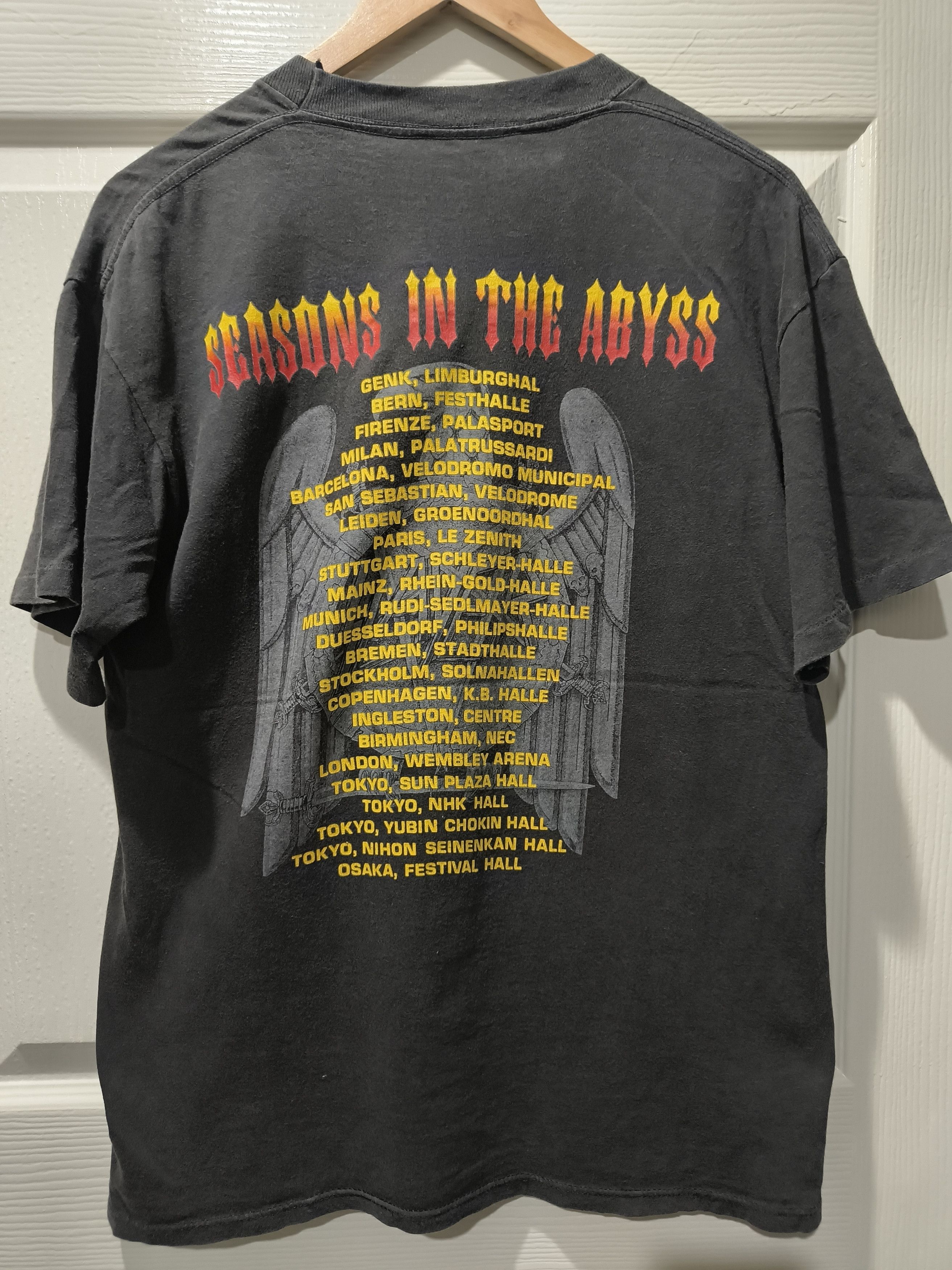 Other Vintage 90s Slayer (Seasons in the abyss) shirt Size US L / EU 52-54 / 3 - 3 Thumbnail