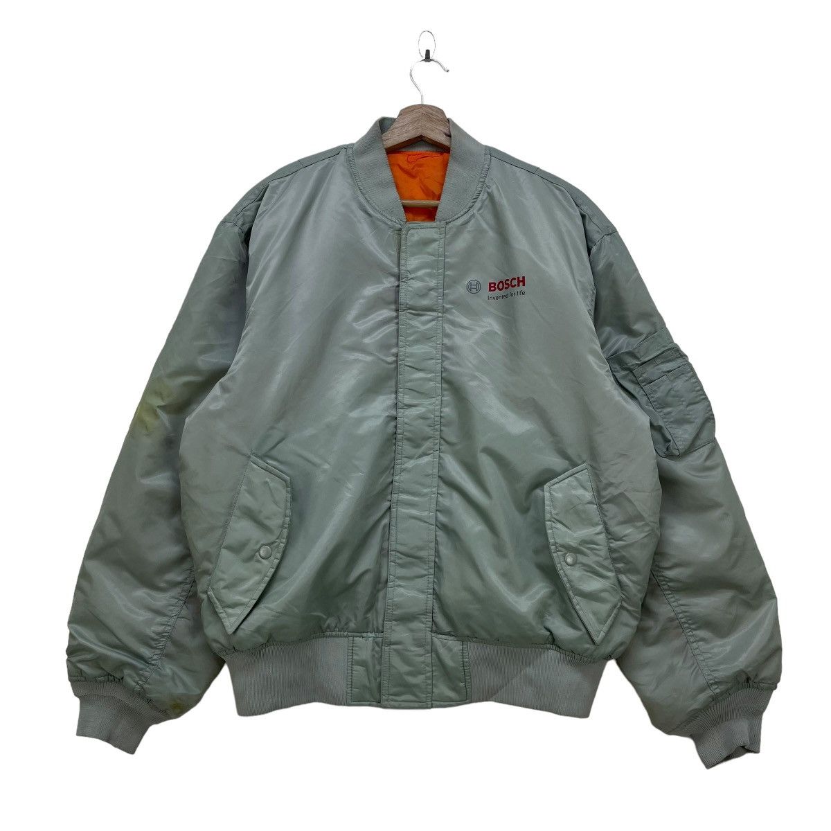 Japanese Brand × Vintage Vintage Bosch Ma 1 Bomber Worker Jacket Size US M / EU 48-50 / 2 - 1 Thumbnail