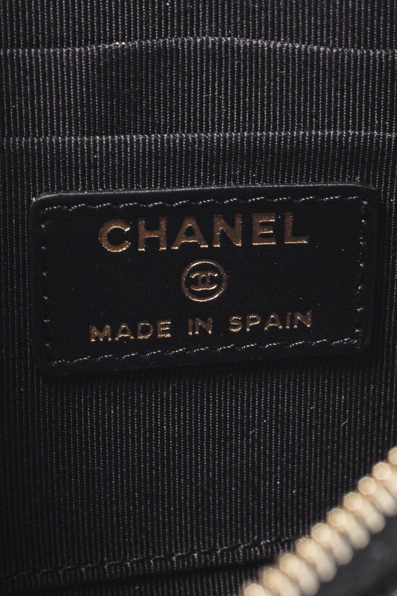 Chanel Chanel Black Caviar Leather Quilted Boy Zip Pouch Size ONE SIZE - 9 Thumbnail