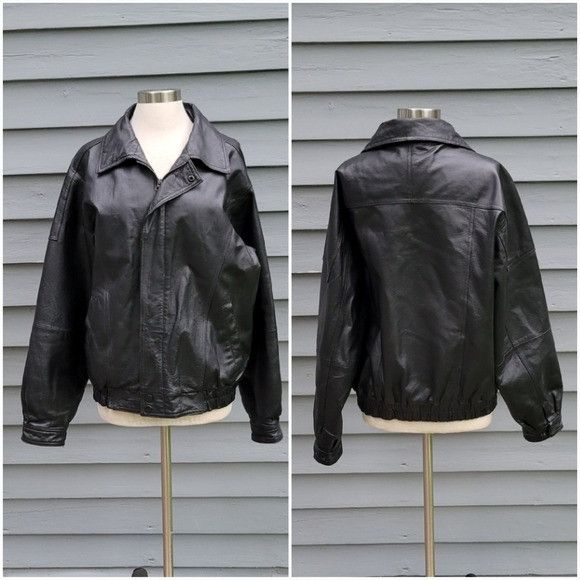 Vintage Vintage 90s y2k Black Leather Car Coat Racer Racing Moto Bom Size US M / EU 48-50 / 2 - 6 Thumbnail