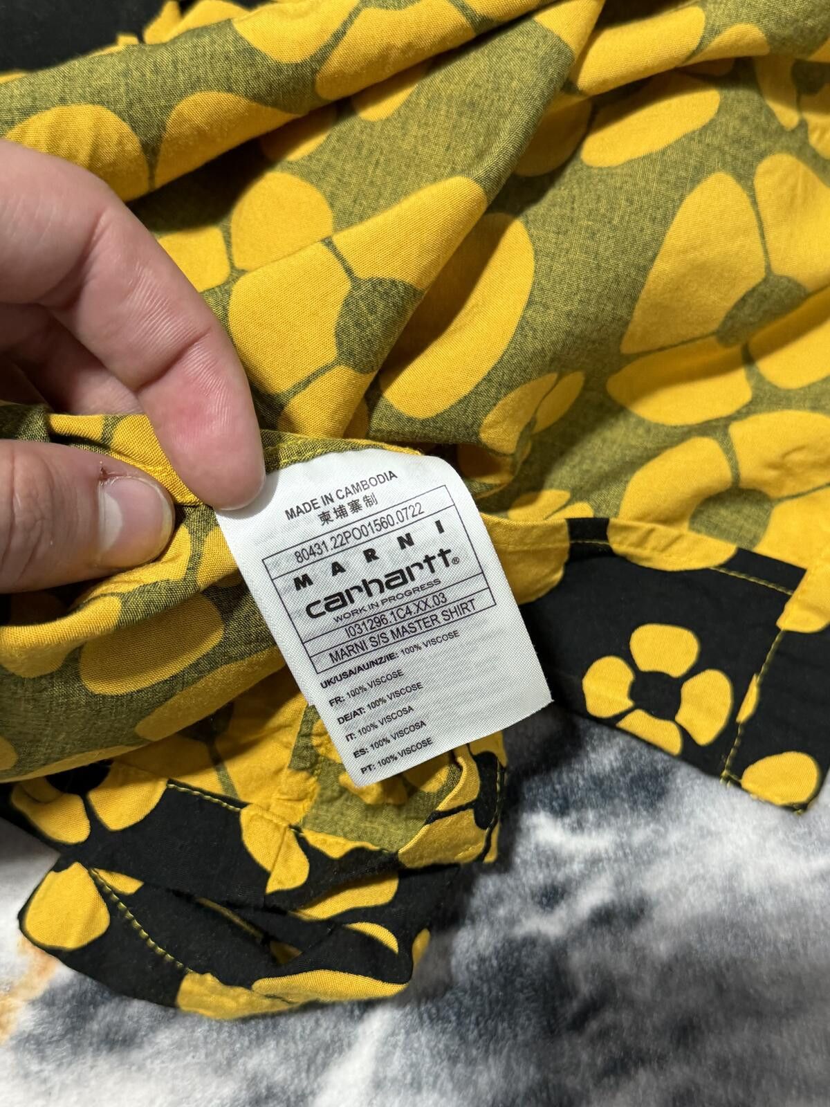 Marni Marni x Carhartt WIP Button Shirt ‘SunFlower’ - XS Size US XS / EU 42 / 0 - 5 Thumbnail