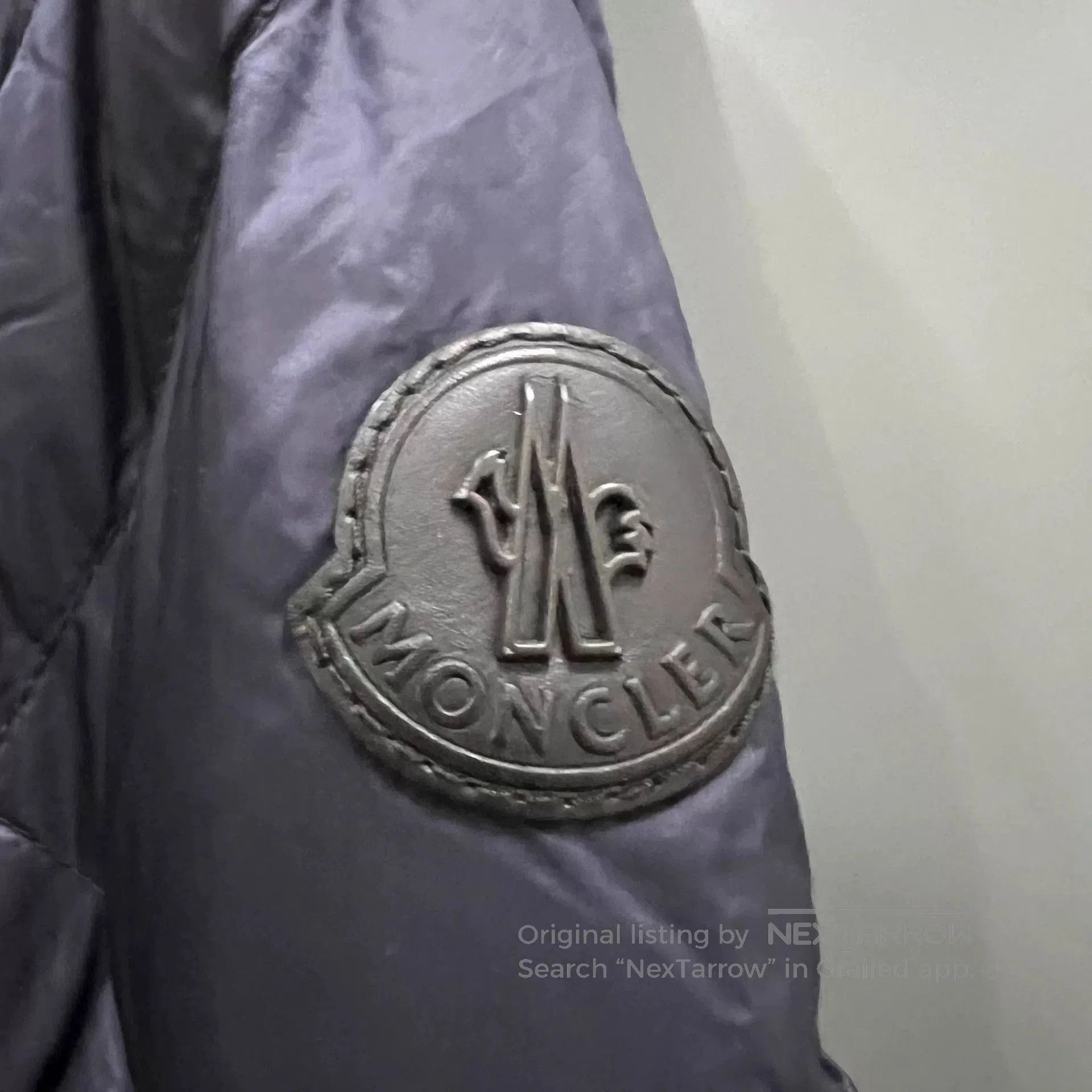 Moncler moncler dark blue logo collar down jacket. Size US M / EU 48-50 / 2 - 2 Thumbnail