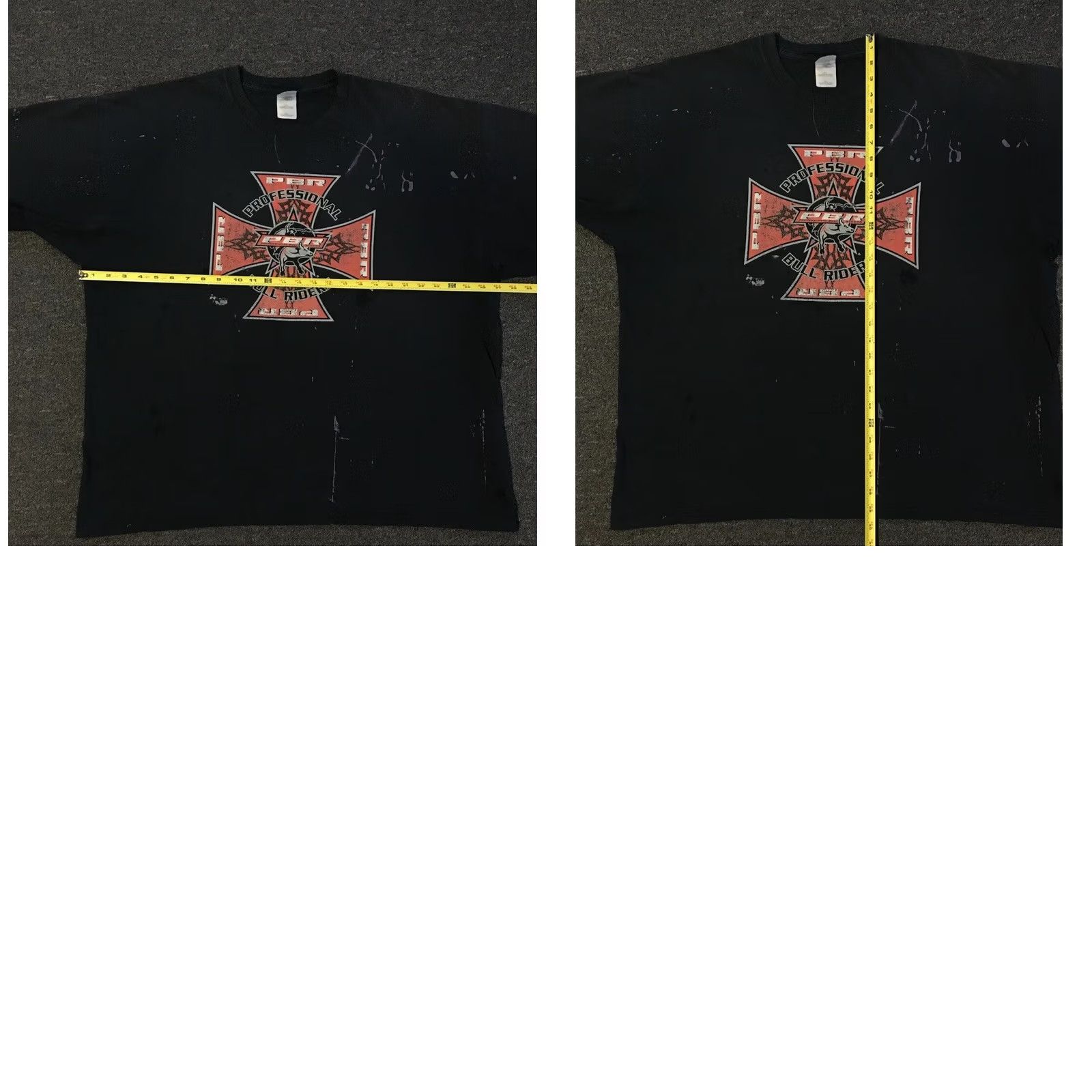 Thrasher VINTAGE Pro Bull Riders Thrashed Faded Shirt 2XL Black Cowboy Rodeo Biker Grunge Punk Y2K Shirt Mens Size US XXL / EU 58 / 5 - 10 Thumbnail