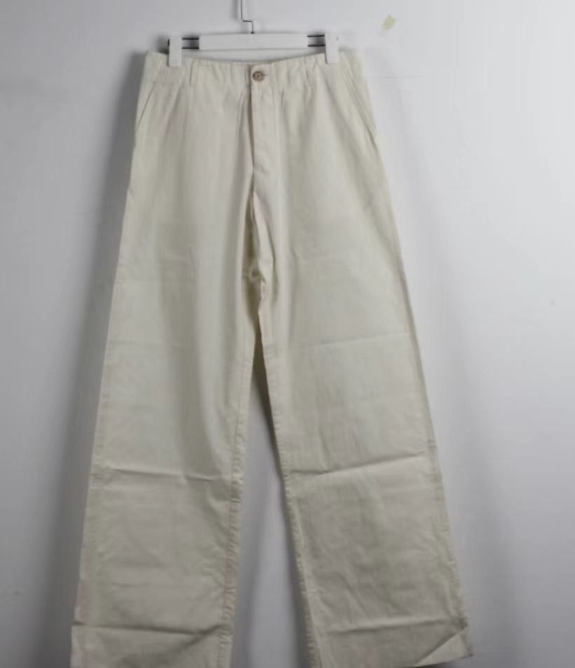 image of Rick Owens Rickowens Main Line Old Wide-Leg Pants in White, Men's (Size 40)