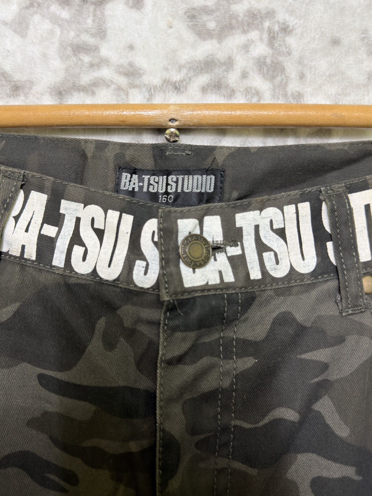 GOA BA-TSU STUDIO Camo Multi Pocket Punk Cargo Pants Size US 29 - 9 Thumbnail