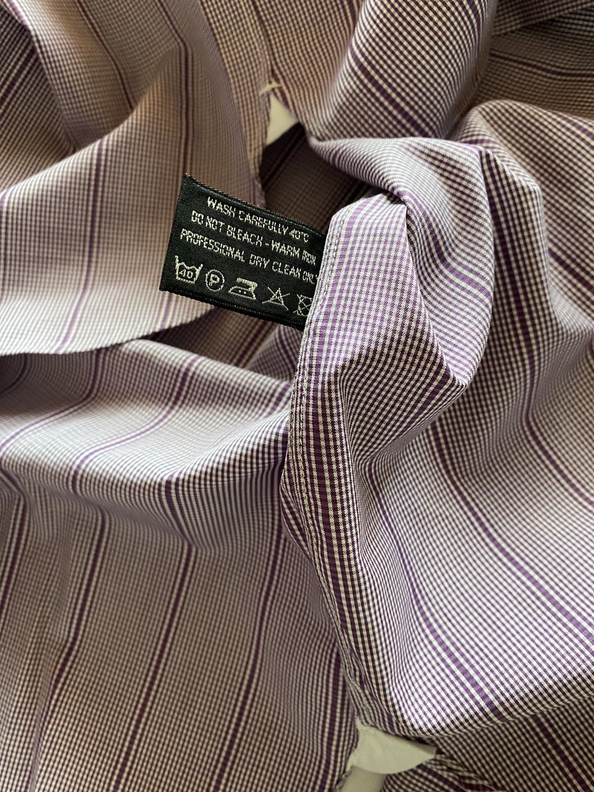 Tom Ford Tom Ford 🇮🇹 purple spread collar shirt 15.75 40e NEW Size US M / EU 48-50 / 2 - 10 Thumbnail