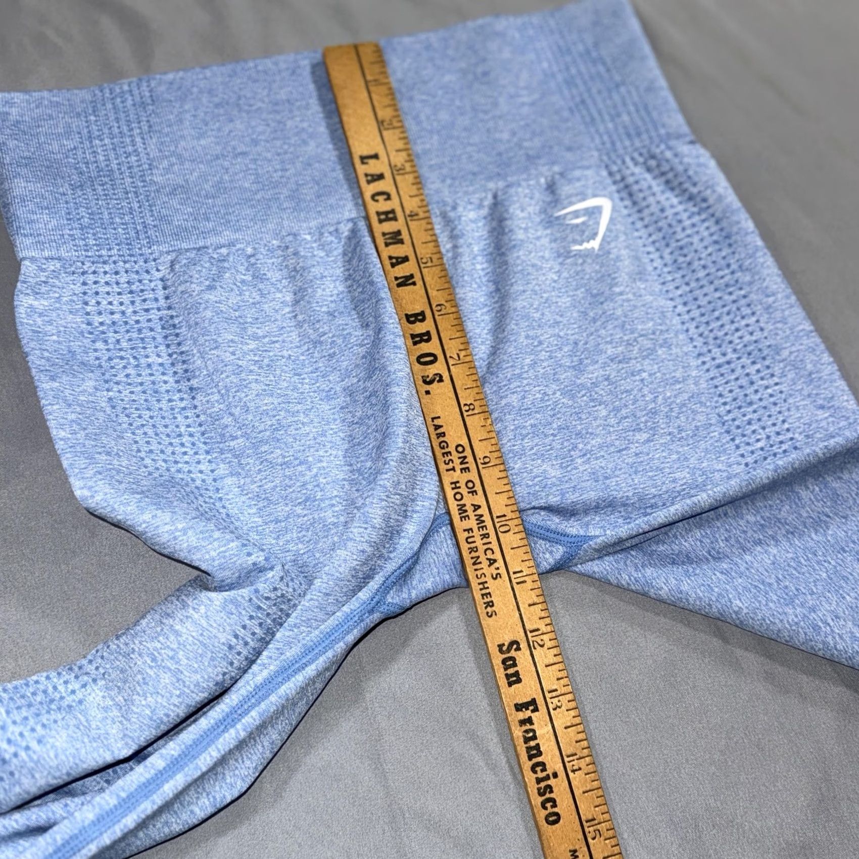 Gymshark Gymshark Leggings Womens Small Blue Energy Seamless High Rise Textured Yoga Size 28" / US 6 / IT 42 - 6 Thumbnail