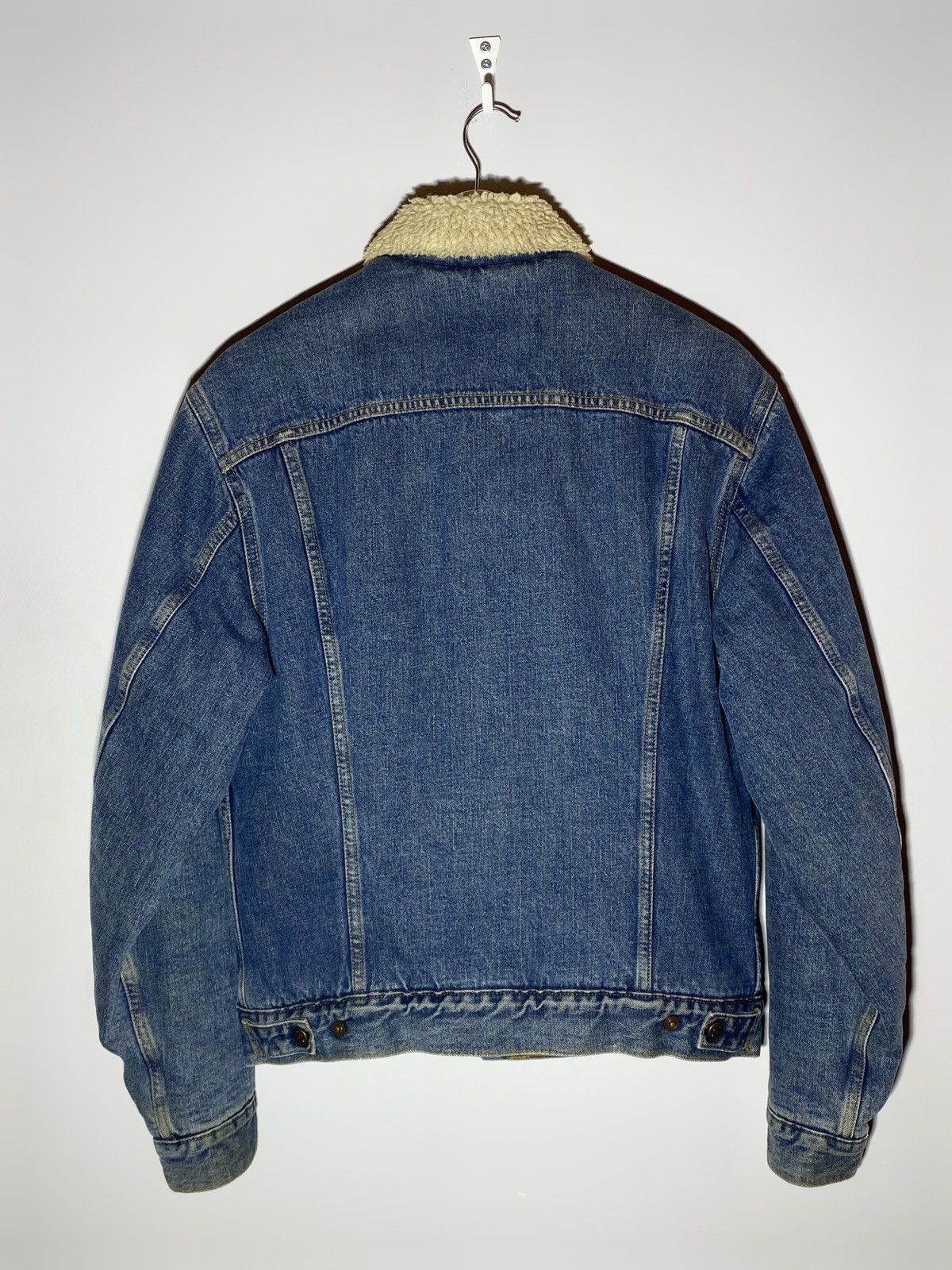 Levi's Crazy Vintage 90s Levi’s Denim Sherpa Lined Jeans Jacket Size US M / EU 48-50 / 2 - 2 Thumbnail