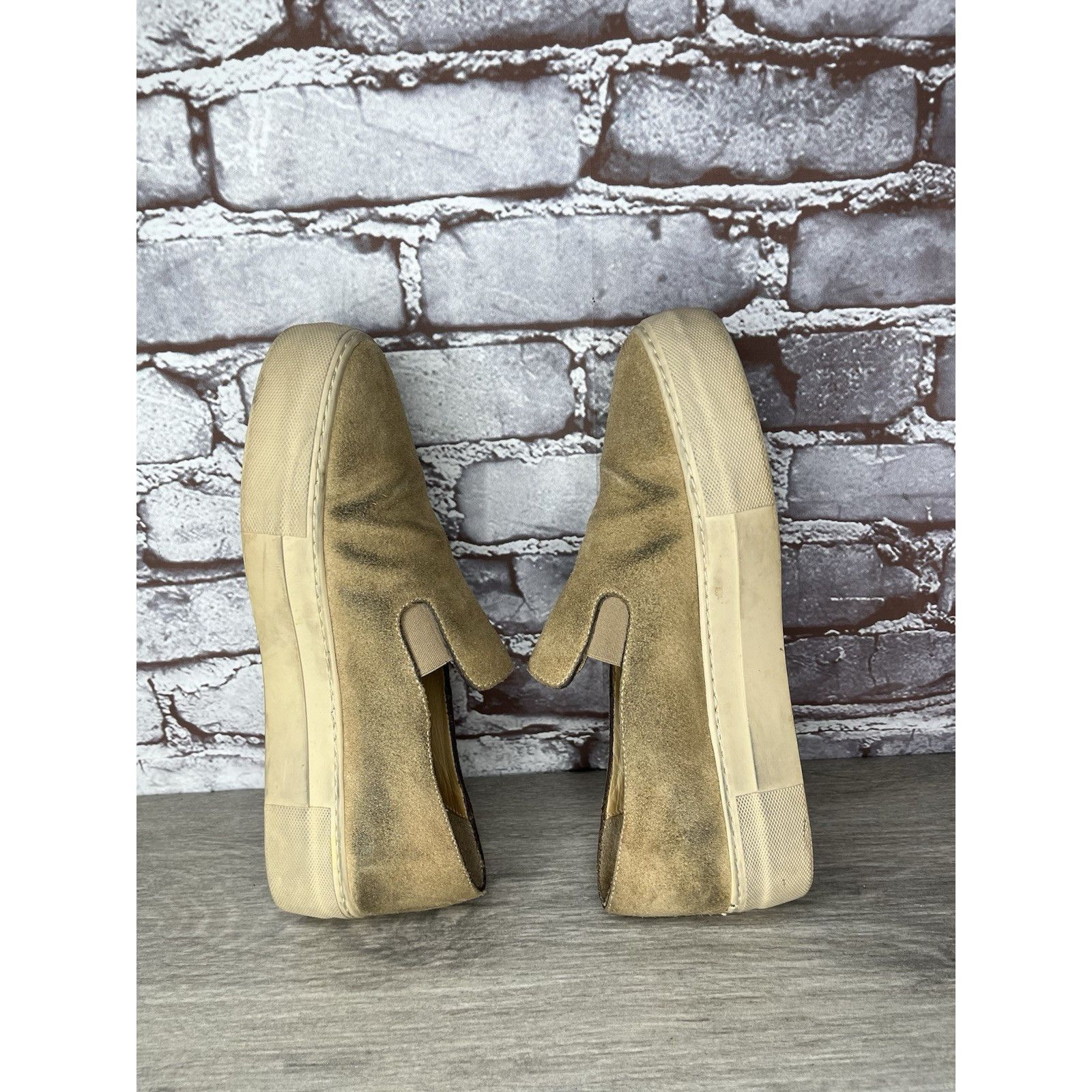 Frame Frame Le Ren Tan Suede Leather Slip On Sneakers Shoes Women Size US 8 / IT 38 - 23 Thumbnail