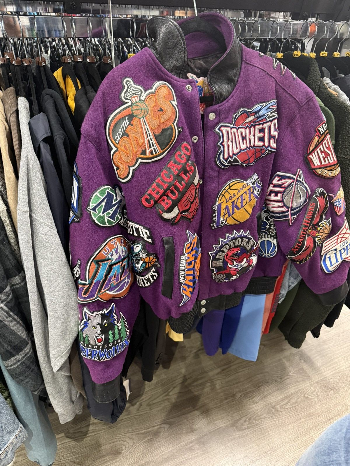 Jeff Hamilton RARE*** VINTAGE 90s JEFF HAMILTON WOOL NBA JACKET Size US M / EU 48-50 / 2 - 1 Thumbnail