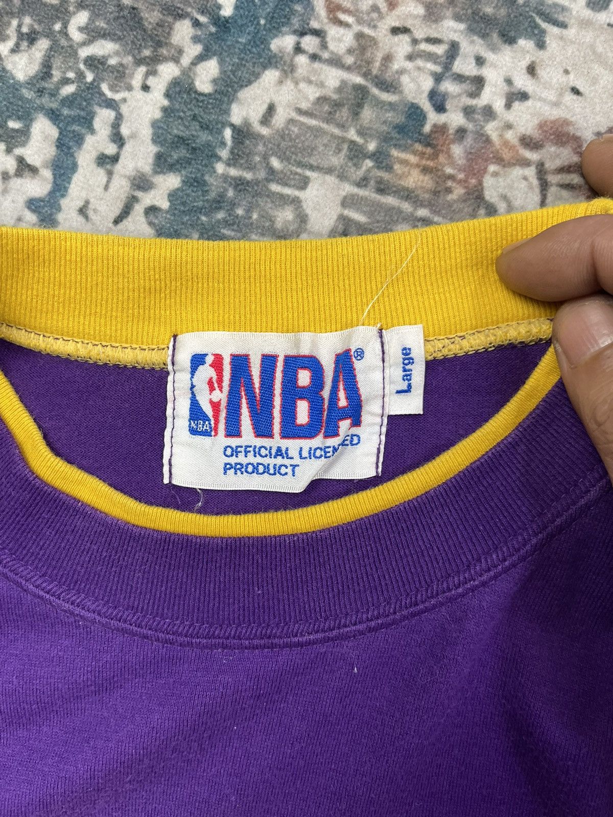 NBA Vintage NBA L.A Lakers Overprinted Shirts Size US L / EU 52-54 / 3 - 5 Thumbnail