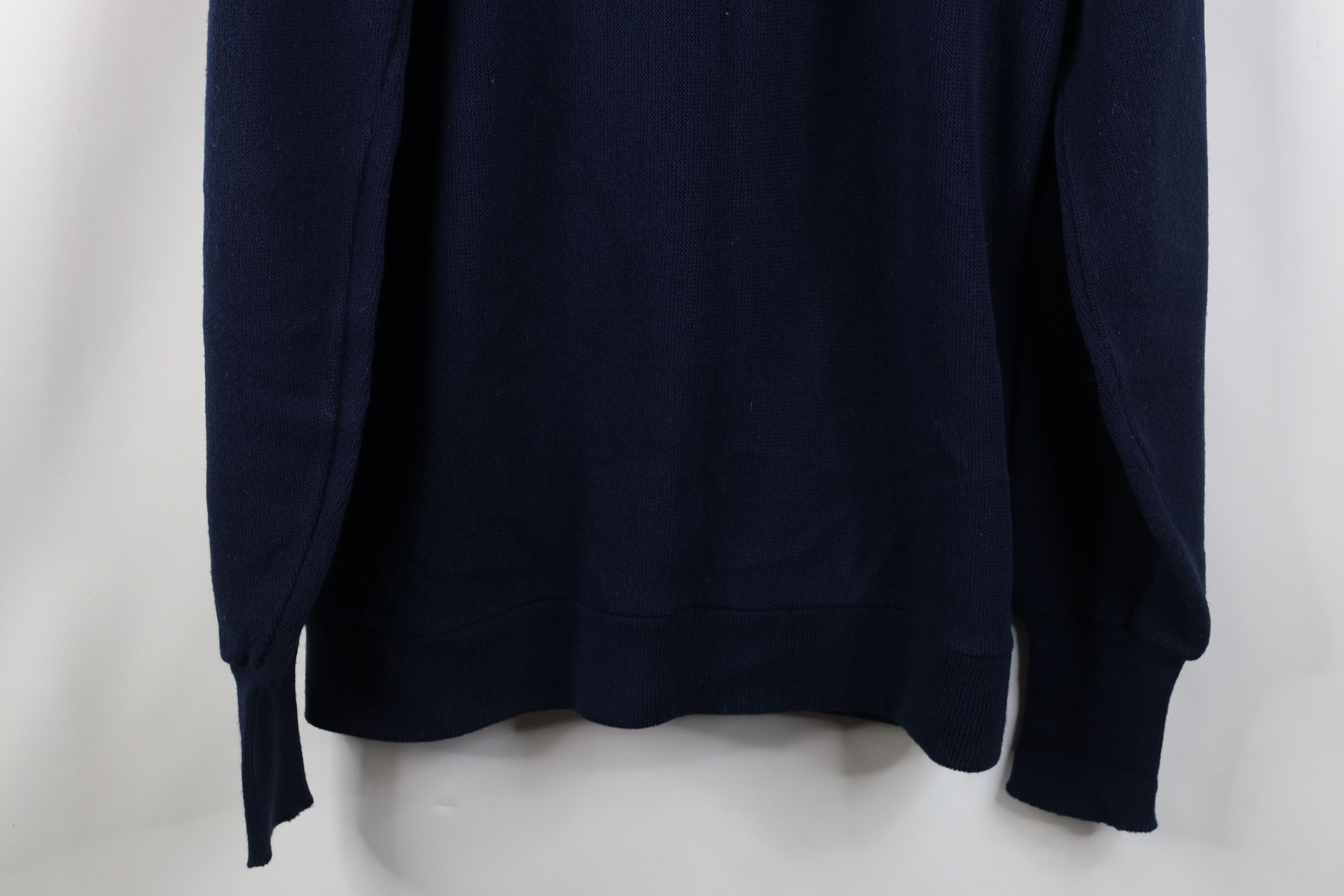 Vintage Vintage 70s Streetwear Cobain Cardigan Sweater Navy Blue Size US XXL / EU 58 / 5 - 12 Thumbnail