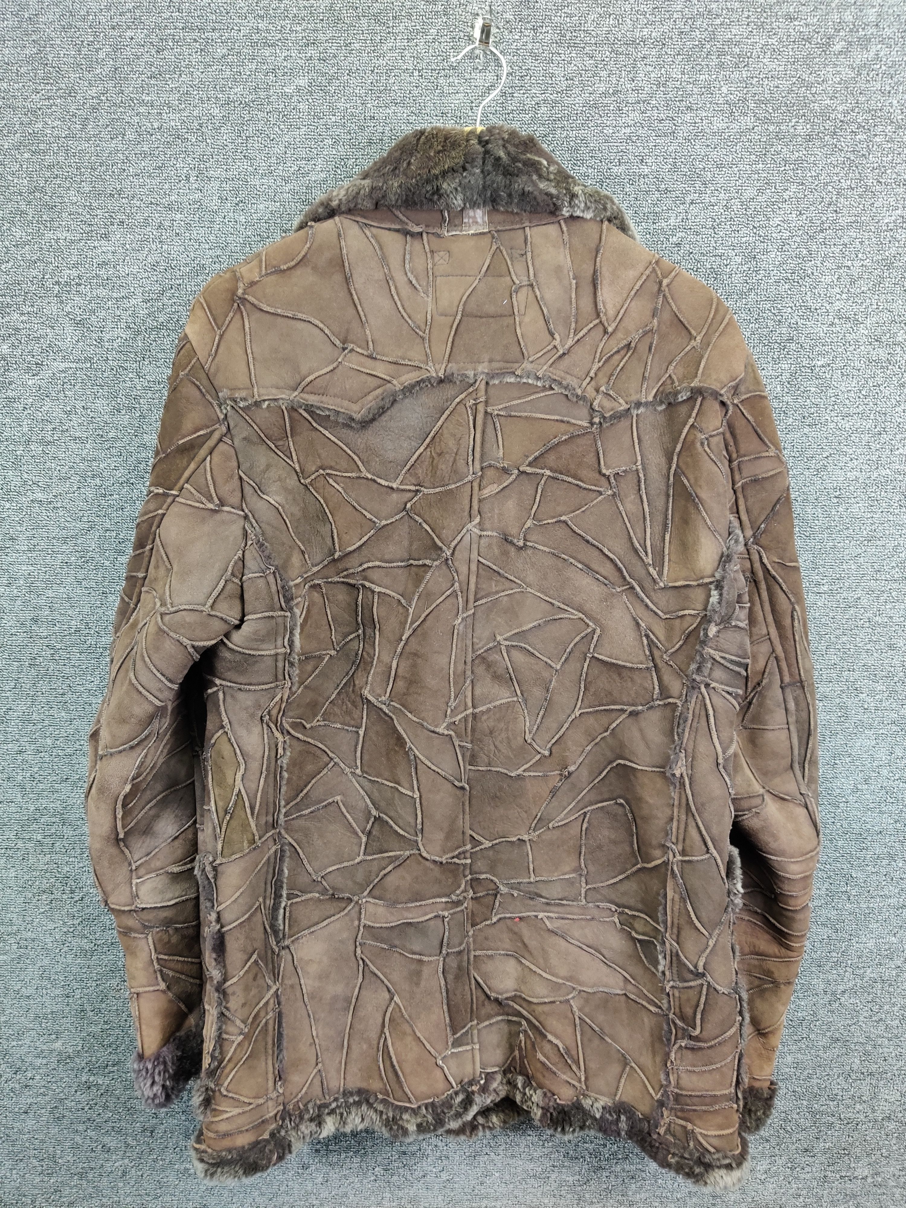 Avirex Vintage Avirex Patchwork Shearling Sheepskin Leather Coat Size US L / EU 52-54 / 3 - 6 Thumbnail