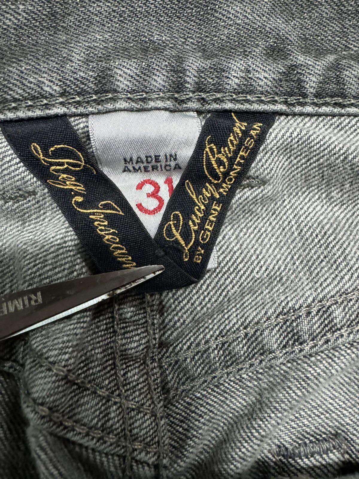 Japanese Brand 🔥OFFER🔥VINTAGE JAPANESE BAGGY THRASHED JEANS Size US 31 - 9 Thumbnail