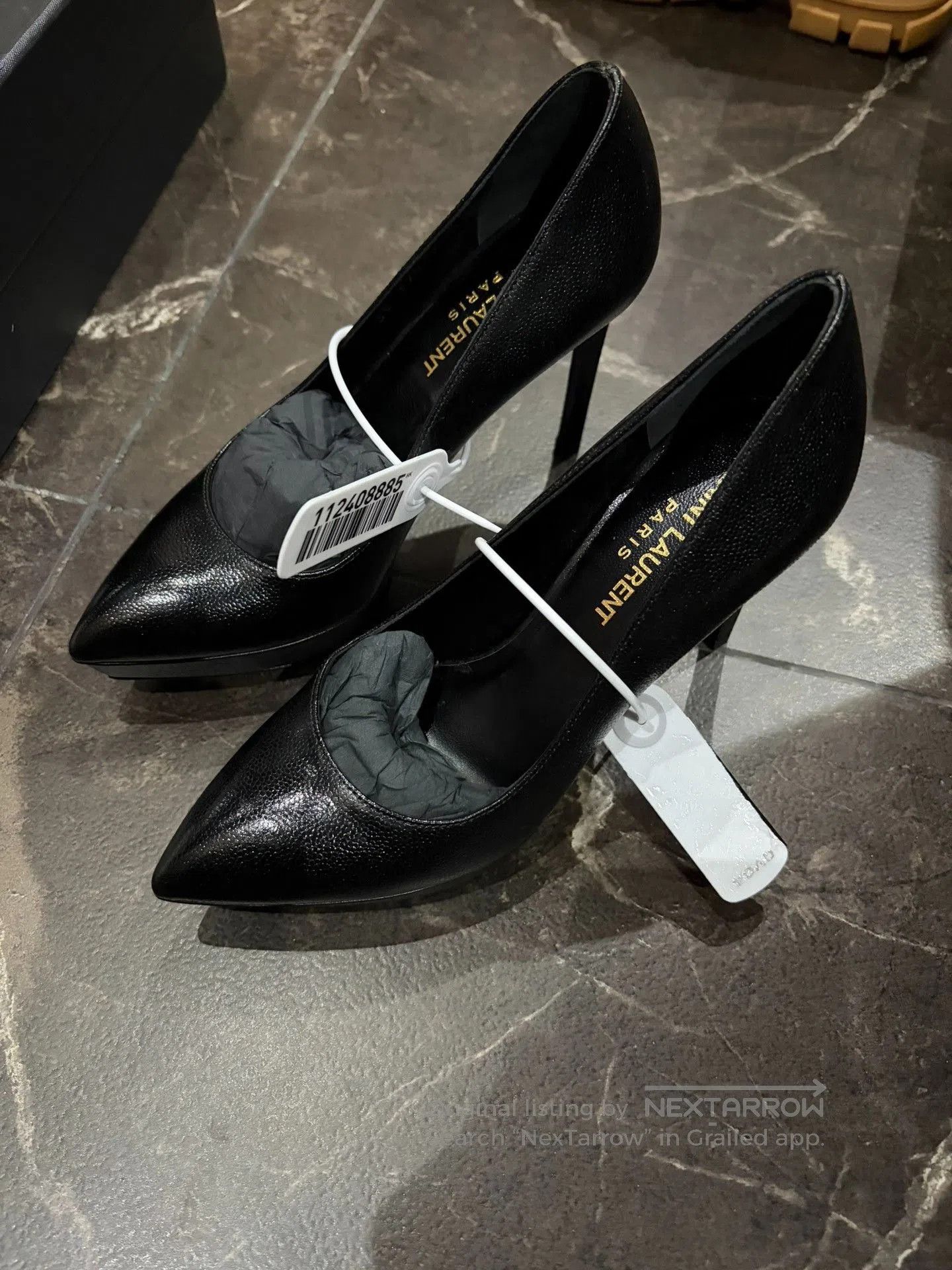 Saint Laurent Paris Saint Laurent Leather Pointed Toe Heels. Size US 7 / IT 37 - 2 Thumbnail
