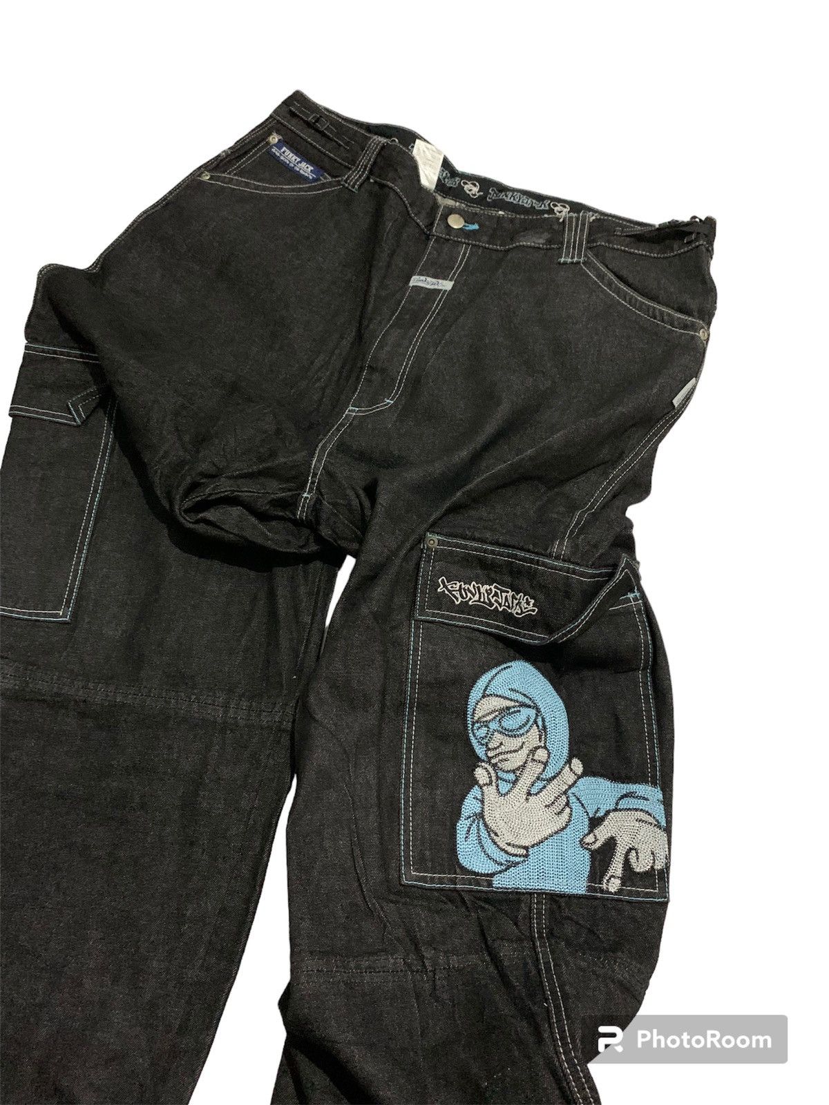 Ed Hardy × Jean Funky Jack Skateboard Baggy Jeans Size US 40 / EU 56 - 5 Thumbnail