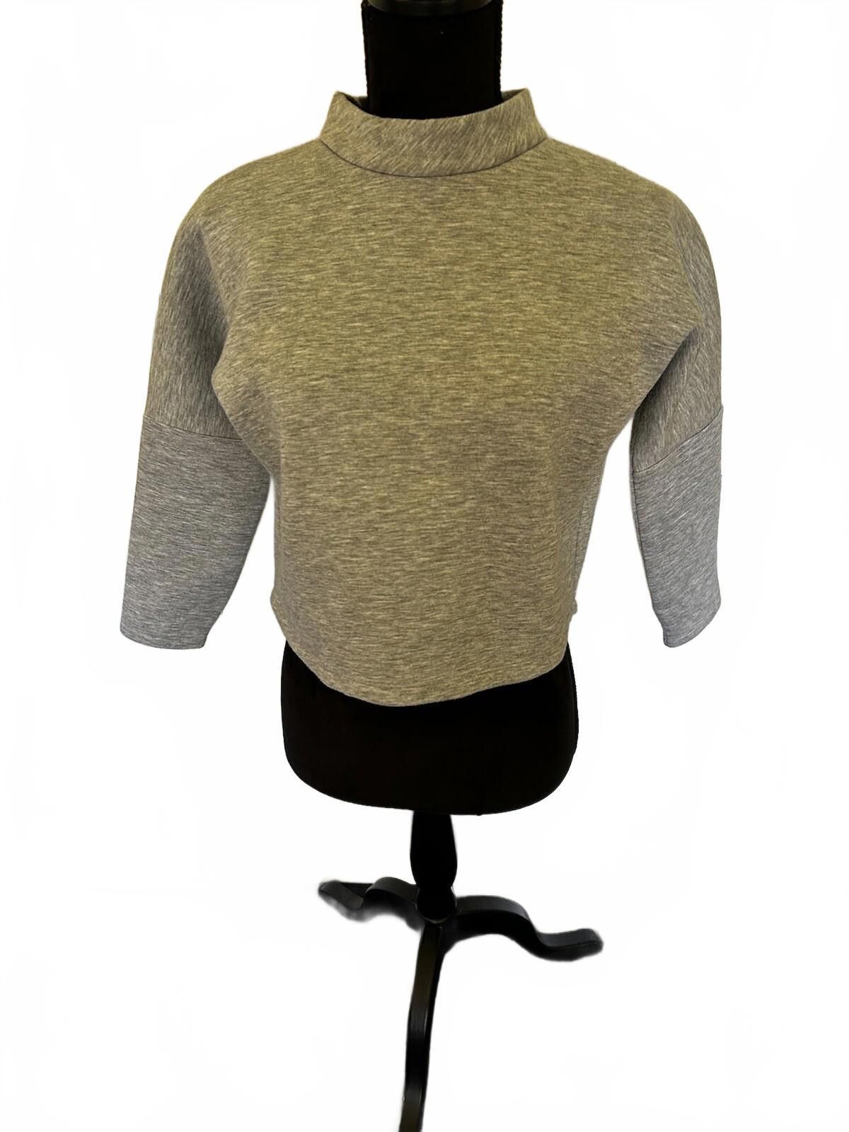 Other SEED Grey 3/4 Sleeve Ponte Jumper Sweater Top - Sz XS (005) Size XS / US 0-2 / IT 36-38 - 1 Thumbnail