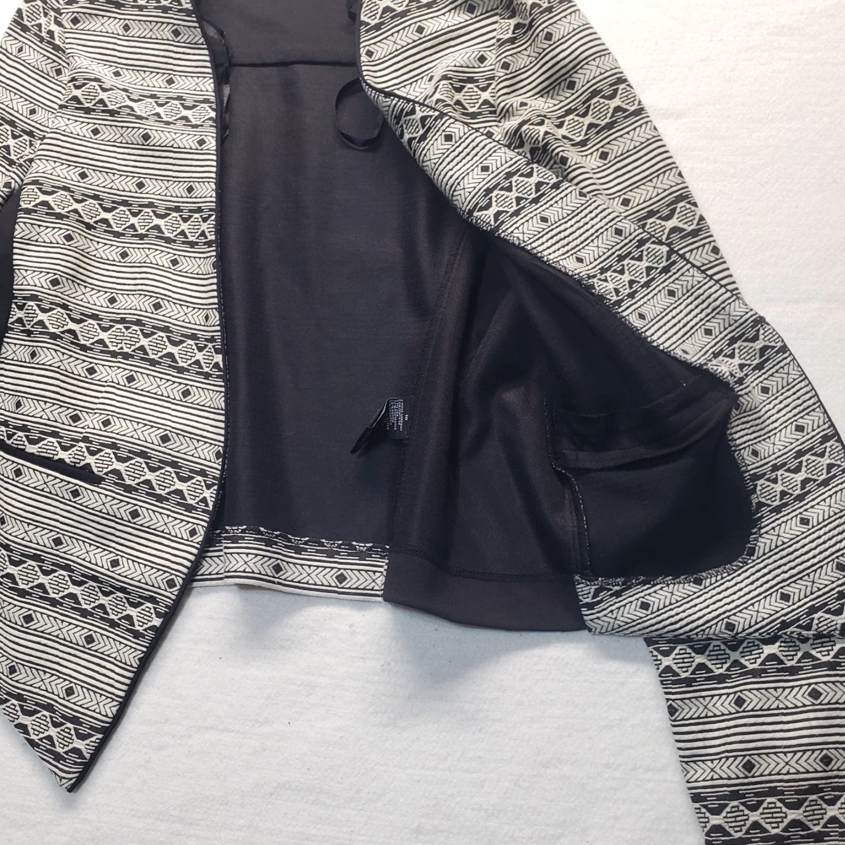 Vintage NEW Perceptions Cardigan Sweater Coat Women Adult 10 Gray Black Cotton Polyester Spandex Sweater Womens 90s? Size L / US 10 / IT 46 - 5 Thumbnail