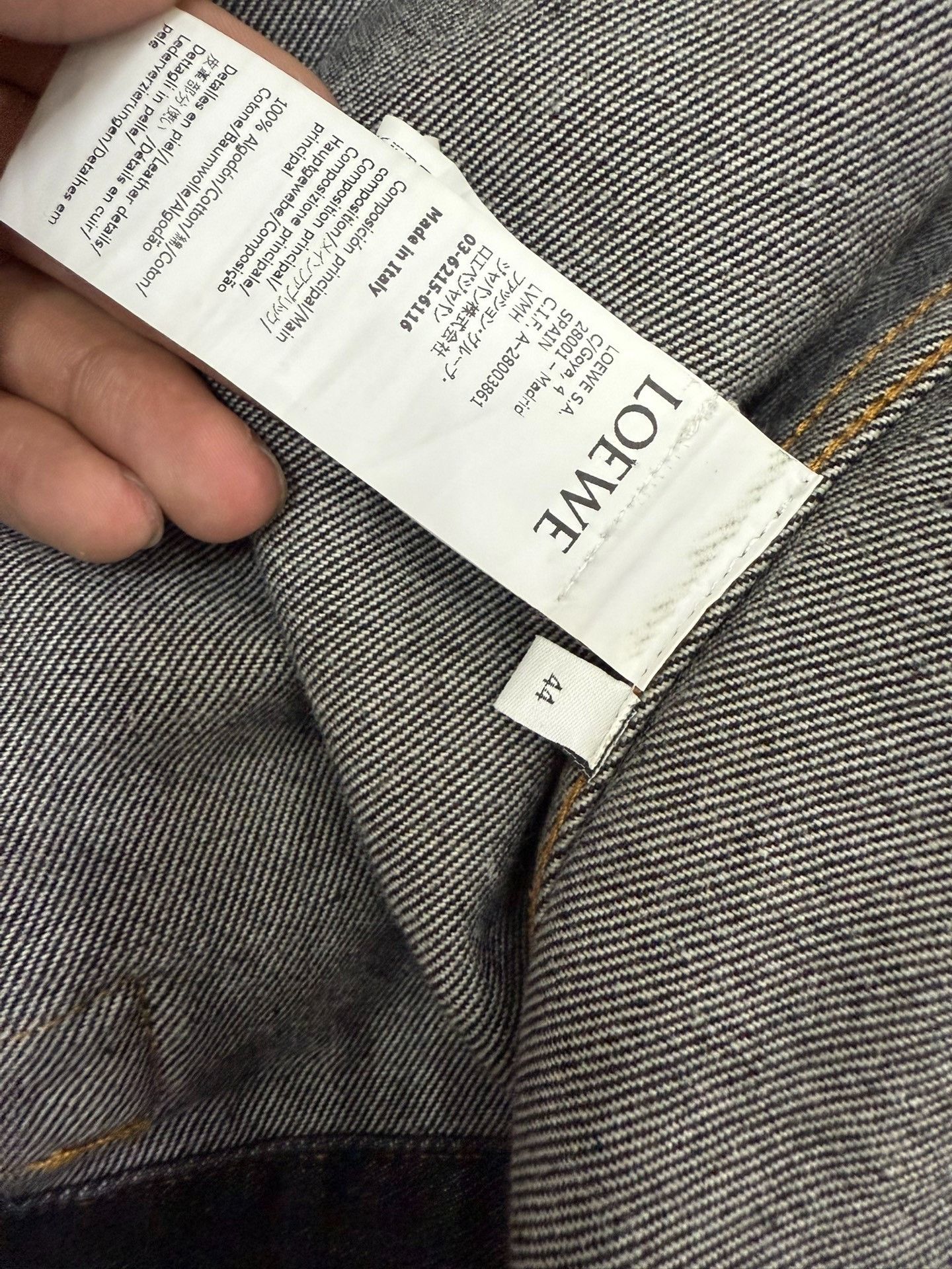 Loewe Loewe Black leather logo jacket with markers on the back ja Size US S / EU 44-46 / 1 - 7 Thumbnail