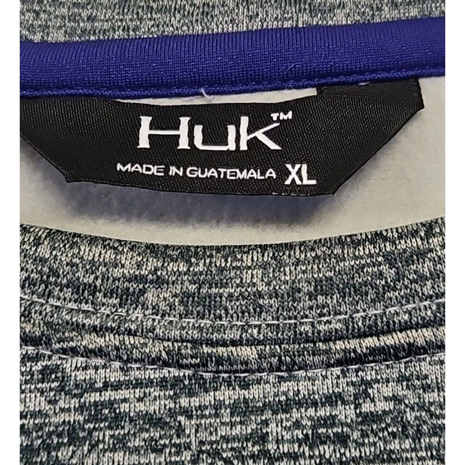 Vintage Huk Performance Fishing Shirt Mens XL Gray Heather Long Sleeve Crewneck Size US XL / EU 56 / 4 - 4 Thumbnail