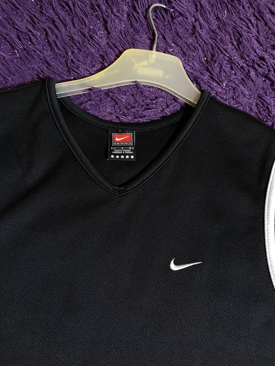 Nike × Vintage Vintage 90’s/Y2K Nike Center Swoosh Tank Top Graphic Tee Size US L / EU 52-54 / 3 - 6 Thumbnail