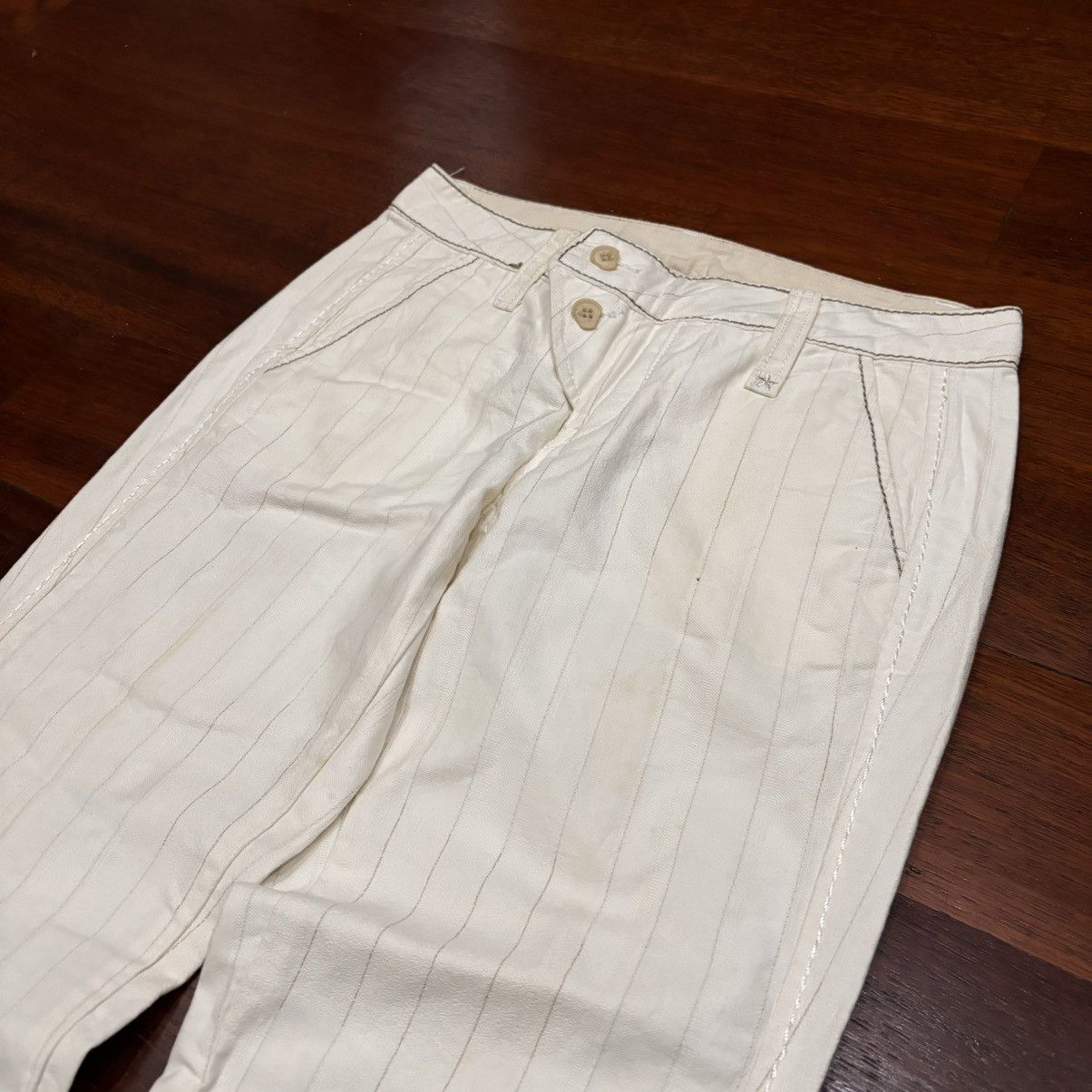 Designer × Marithe + Francois Girbaud ⚡️QUICK SHIP⚡️ Marithe Francois Girbaud Stripes Pants Size US 30 / EU 46 - 2 Thumbnail