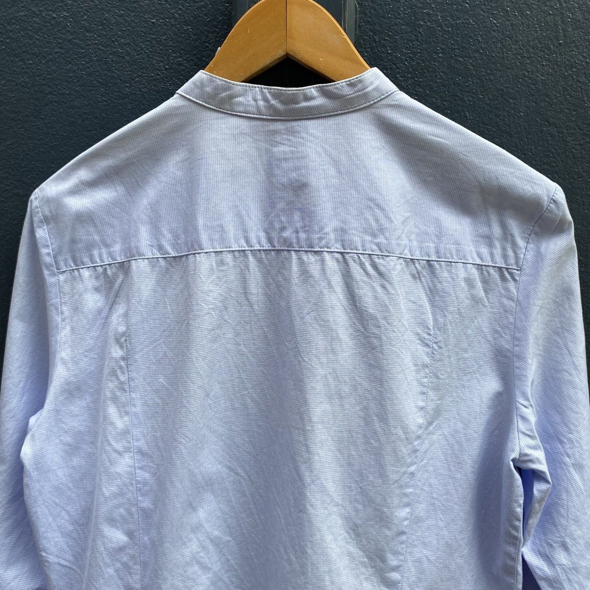 Issey Miyake I.S. Light Blue Asymmetrical Button-Up Blouse Size M / US 6-8 / IT 42-44 - 4 Thumbnail