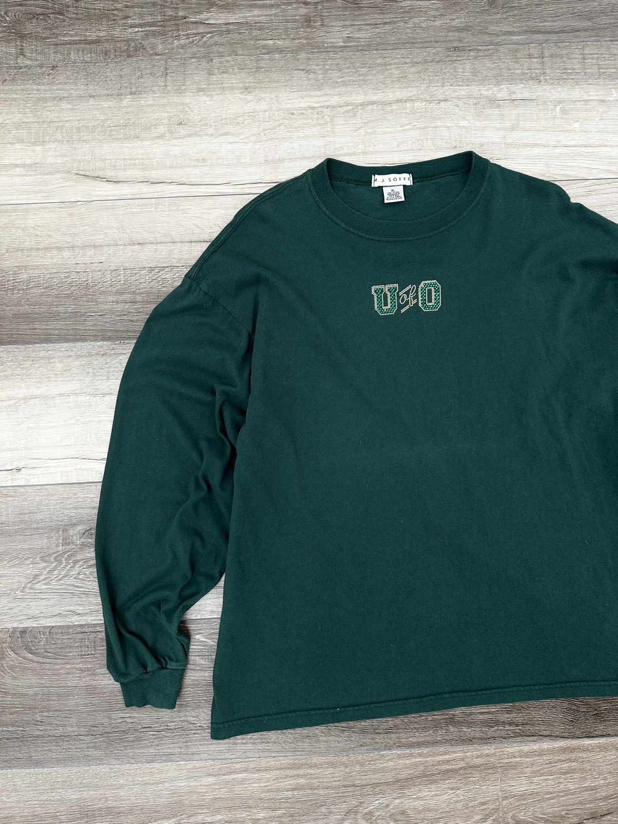 Vintage Vintage Rhinestone Gem / Bling University of Oregon Tee XL Size US XL / EU 56 / 4 - 1 Thumbnail
