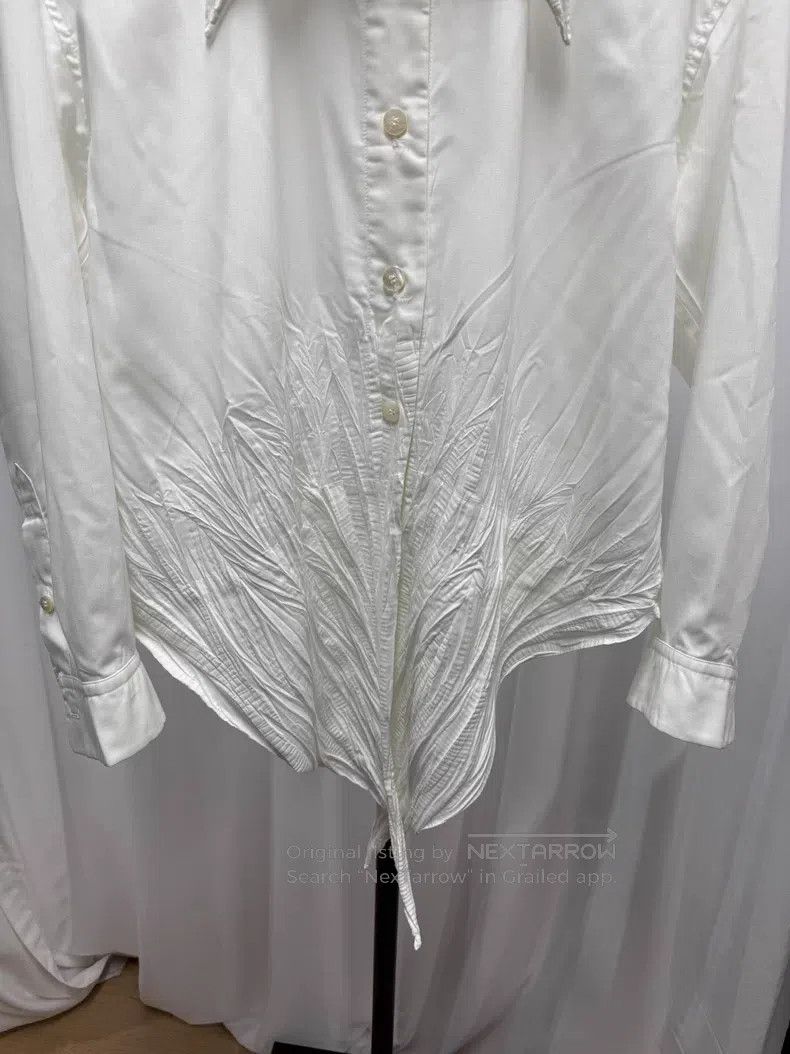 Issey Miyake Issey Miyake Pleated Pointed Collar Shirt Size US M / EU 48-50 / 2 - 4 Thumbnail