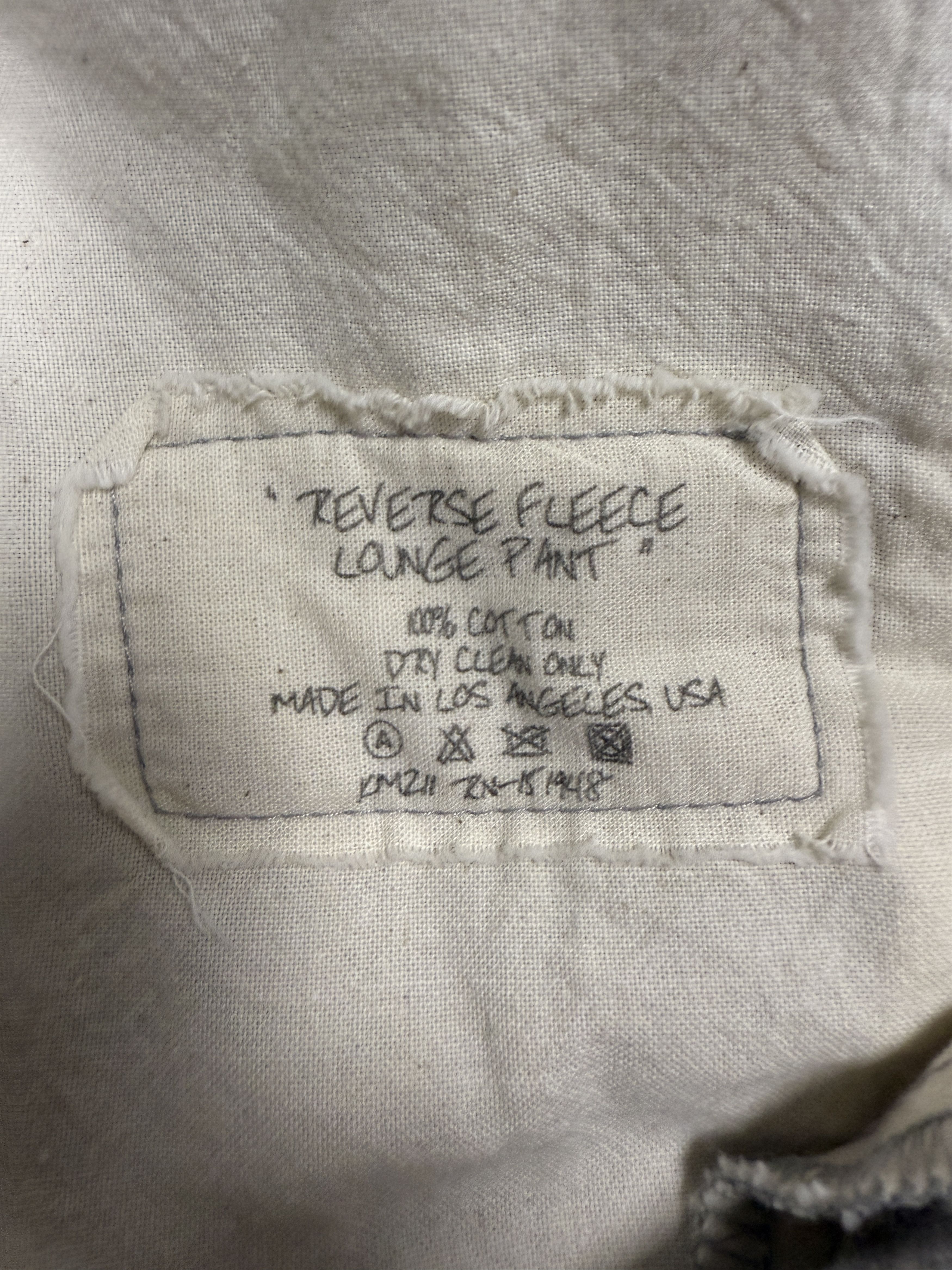 Greg Lauren $950 Greg Lauren Reverse Fleece Lounge Pants Size US 38 / EU 54 - 6 Thumbnail