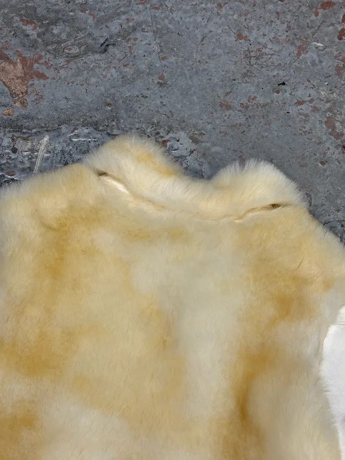 Gianfranco Ferre 2000s Gianfranco Ferré Cream Faux Fur Collar Puffer Jacket Size S / US 4 / IT 40 - 6 Thumbnail