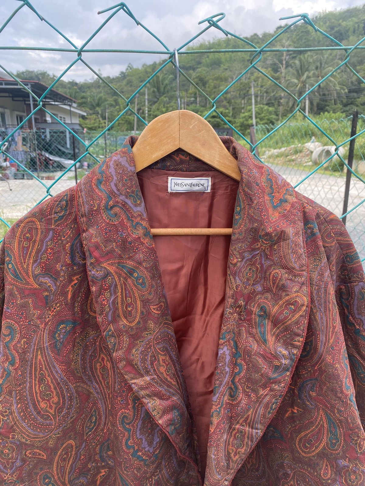 Hedi Slimane × Yves Saint Laurent Yves Saint Lauren Paisley Kimono Size US L / EU 52-54 / 3 - 4 Thumbnail