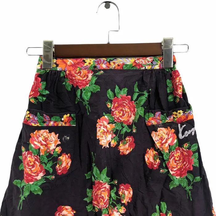 Kenzo Vtg 90’ KENZO PARIS FLORAL All Over Print Apron Kitchen Chef Size ONE SIZE - 4 Thumbnail