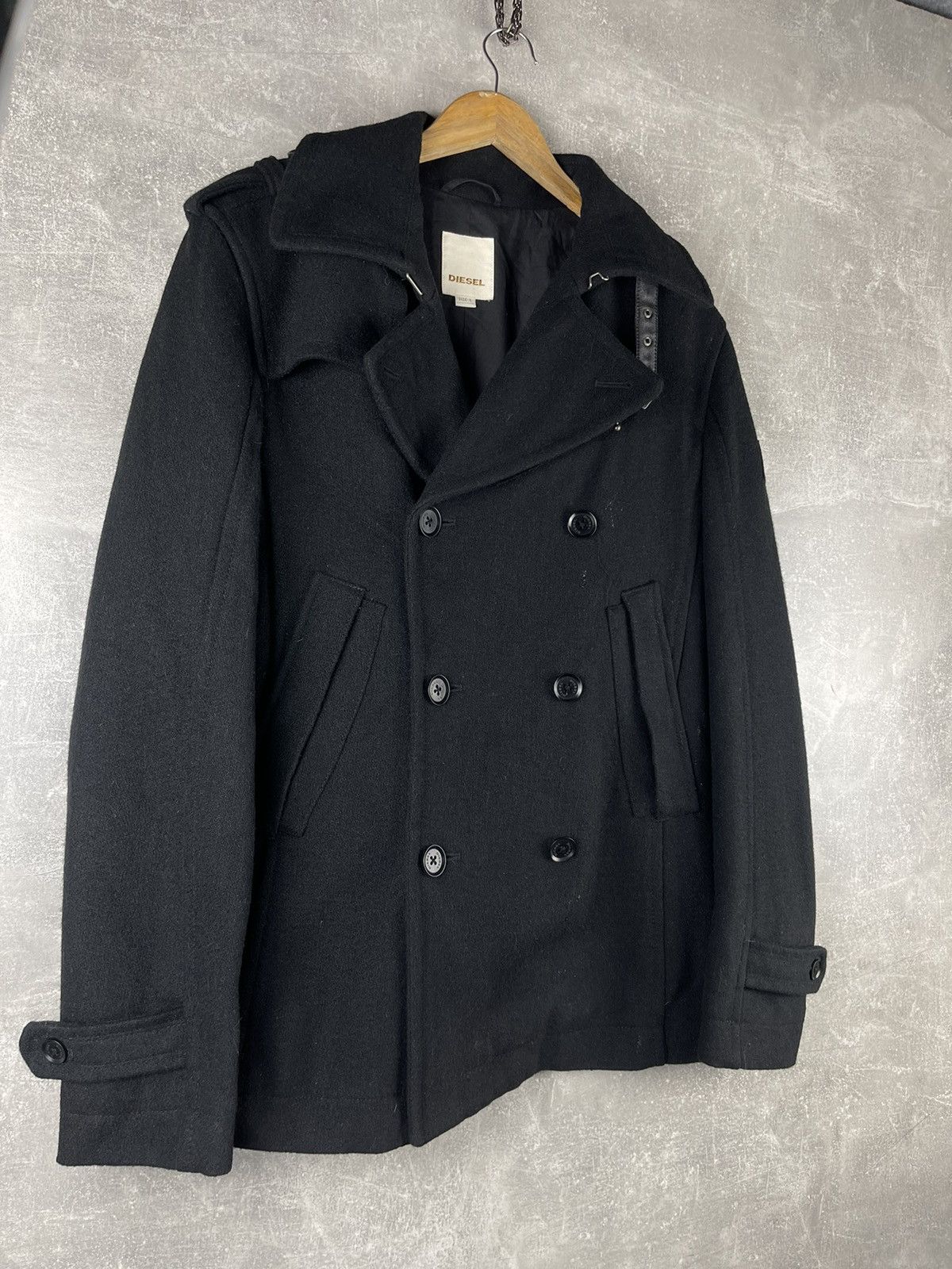 Diesel Diesel Avant Garde Military Double Breasted Wool Blend Coat Size US L / EU 52-54 / 3 - 4 Thumbnail