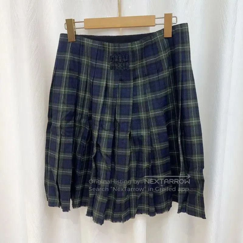 Miu Miu Miu Miu Blue Cotton Women's Skirt . Size 26" / US 2 / IT 38 - 3 Thumbnail