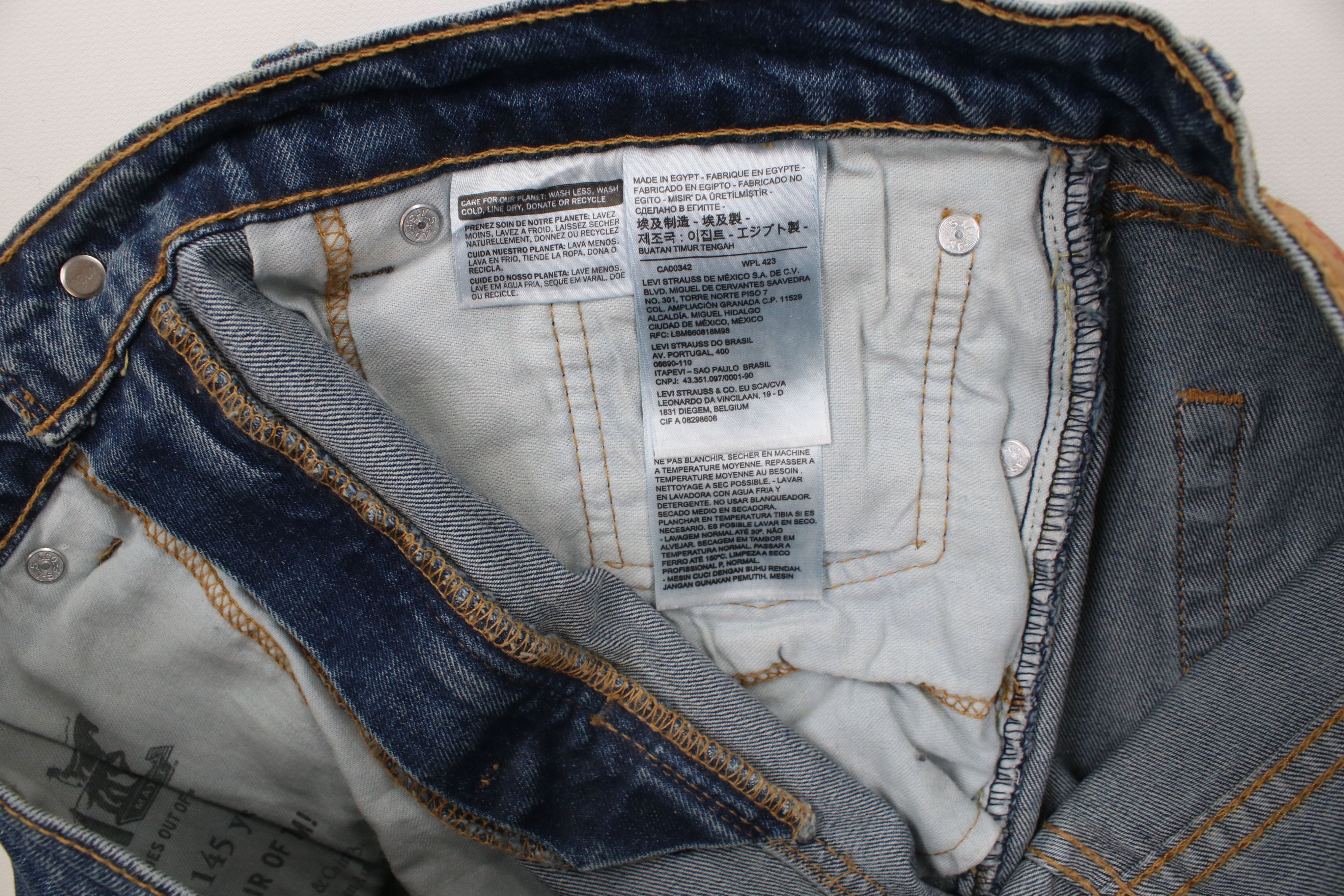 Levi's × Vintage Vintage Y2K Levis 505 Stretch Regular Fit Denim Jeans Blue Size US 34 / EU 50 - 8 Thumbnail
