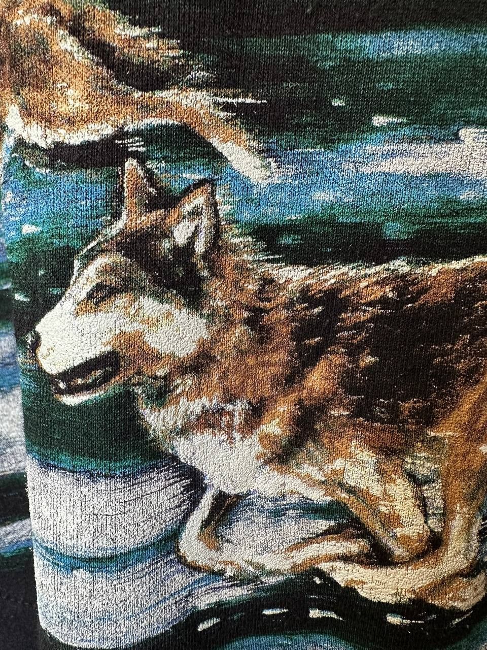 Artisan Lab Artisans SunSchein Designs Wolf Pack Graphic Sweater USA Size US L / EU 52-54 / 3 - 11 Thumbnail