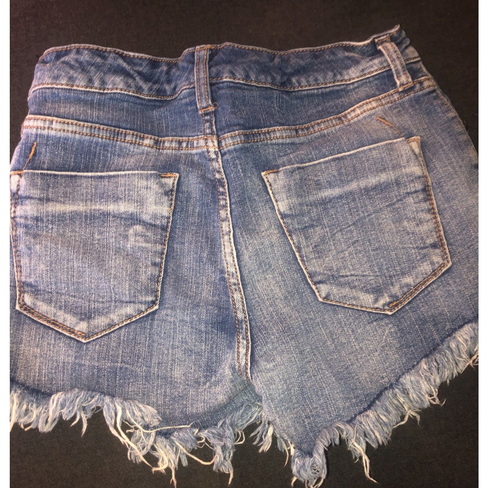 Mossimo Mossimo Denim Blue High Rise Denim Shorts Cut-Off 4/27 Regular Size Womens Size 27" / US 4 / IT 40 - 5 Thumbnail